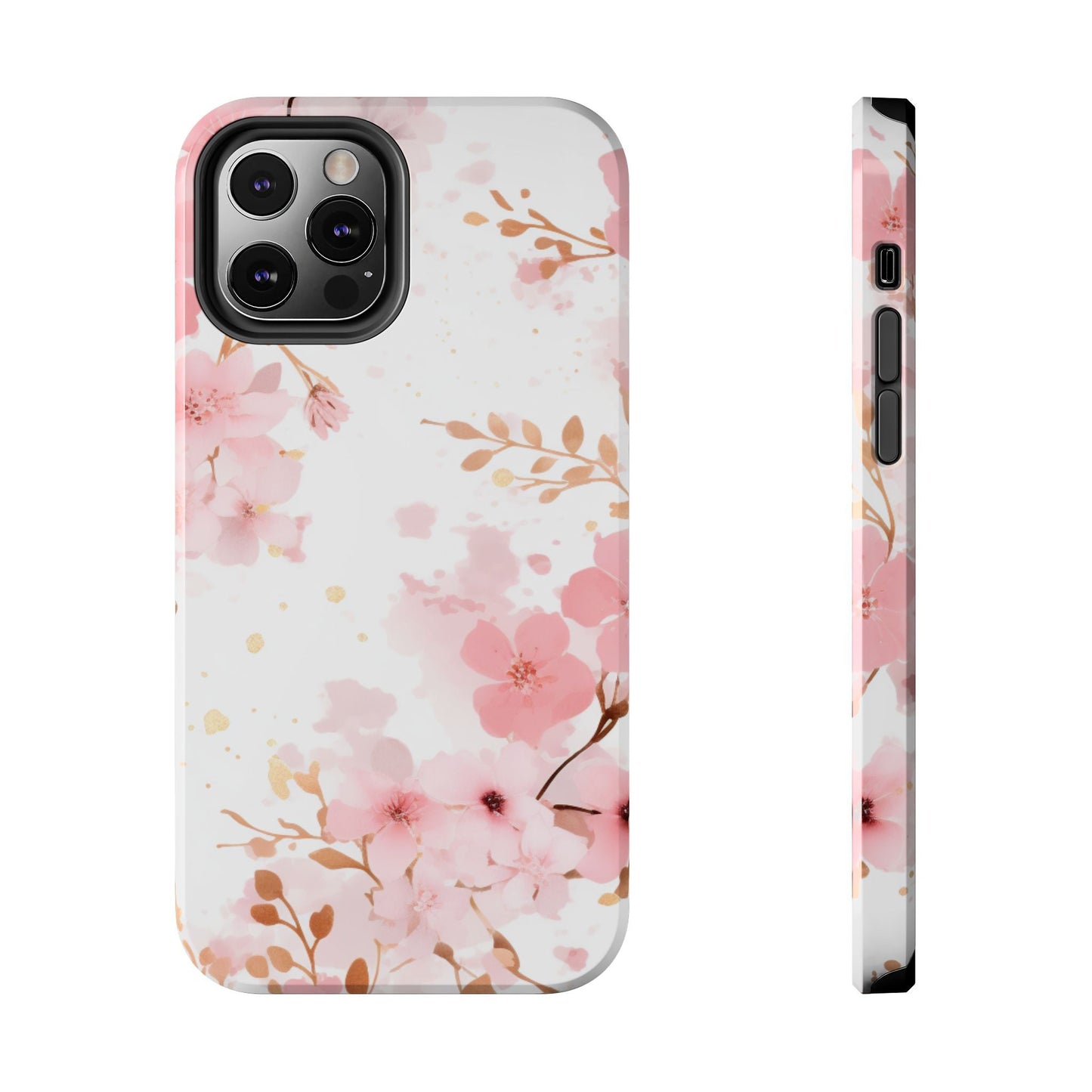 Soft Pink Cherry Blossom iPhone Case – Elegant Floral Design - BOGO Cases