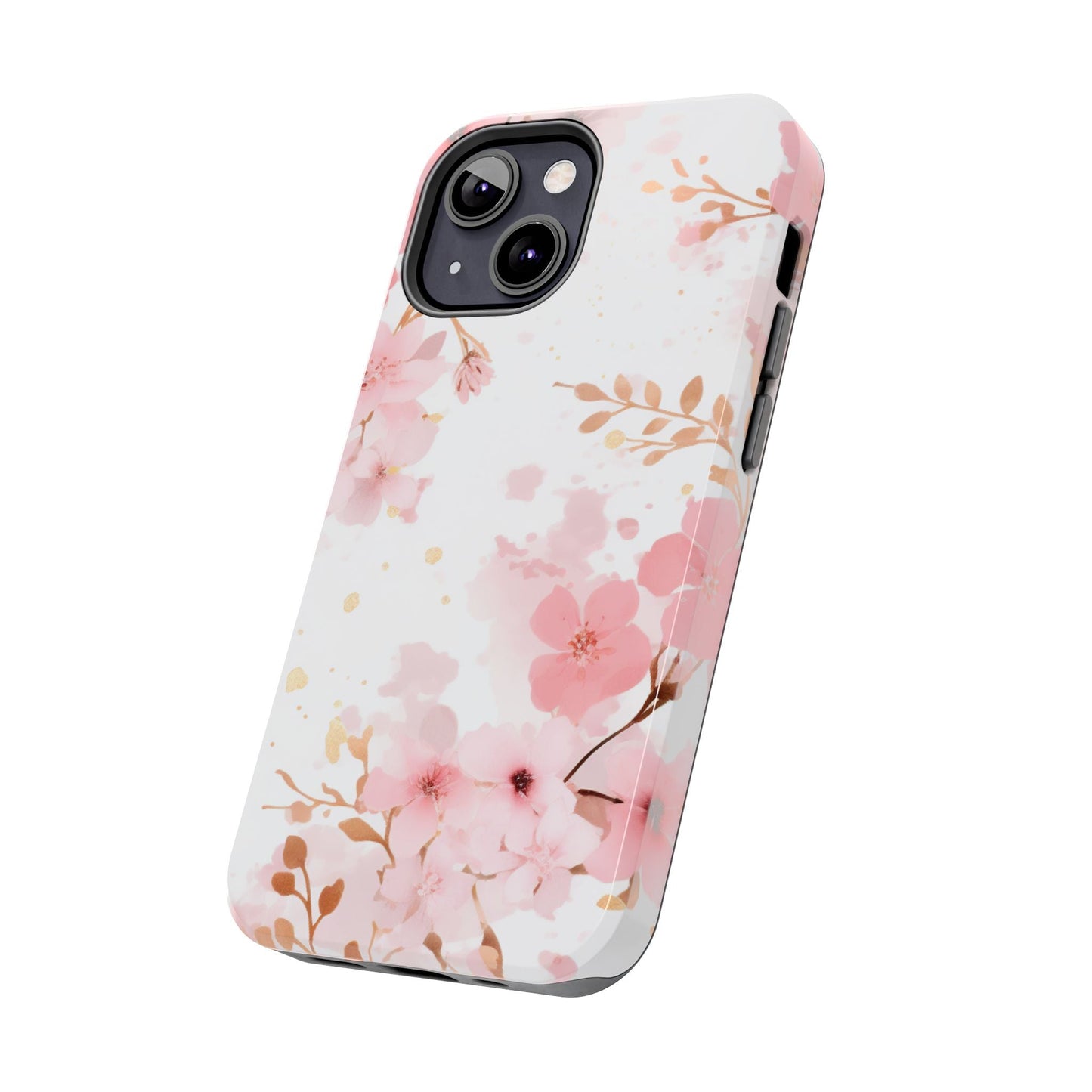 Soft Pink Cherry Blossom iPhone Case – Elegant Floral Design - BOGO Cases