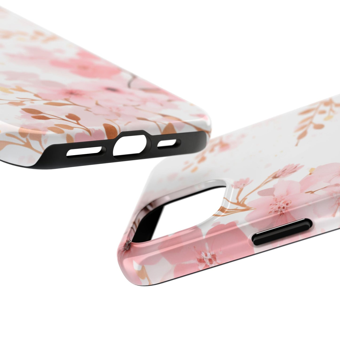 Soft Pink Cherry Blossom iPhone Case – Elegant Floral Design - BOGO Cases
