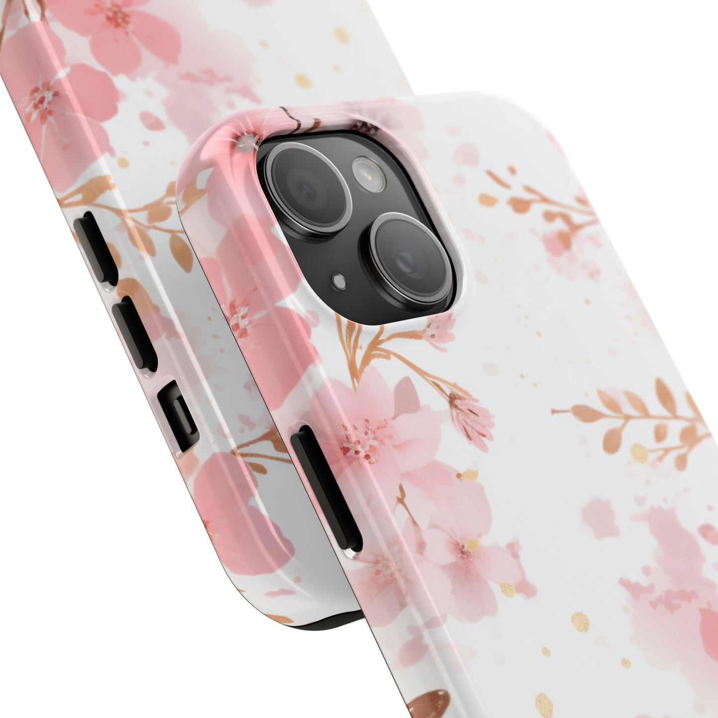 Soft Pink Cherry Blossom iPhone Case – Elegant Floral Design - BOGO Cases