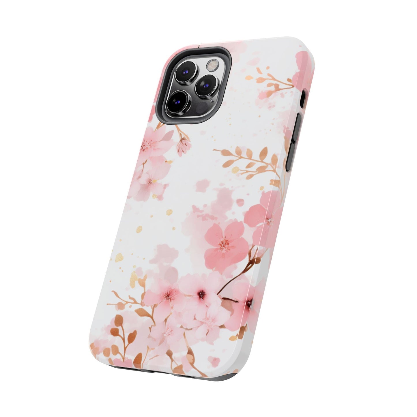 Soft Pink Cherry Blossom iPhone Case – Elegant Floral Design - BOGO Cases