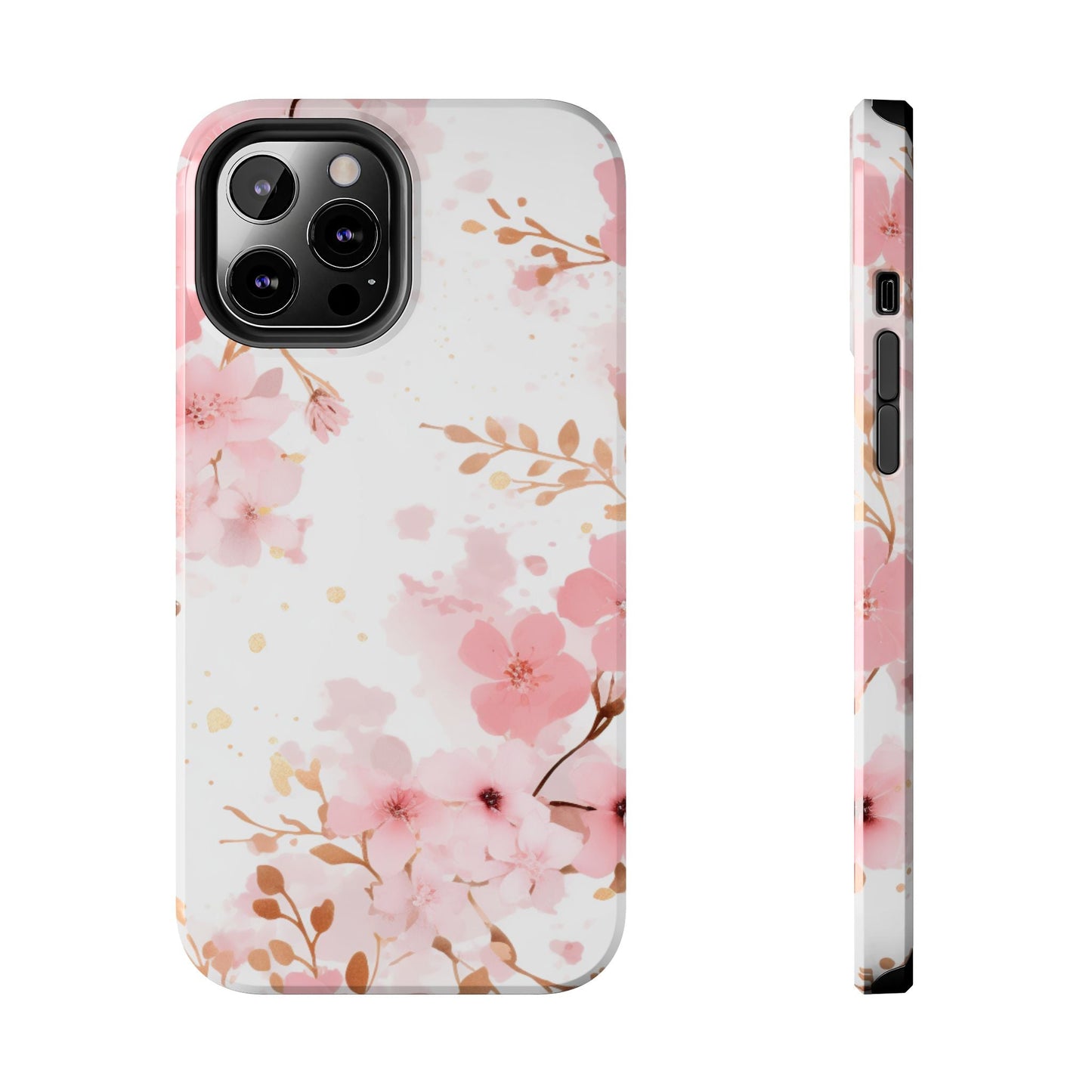 Soft Pink Cherry Blossom iPhone Case – Elegant Floral Design - BOGO Cases