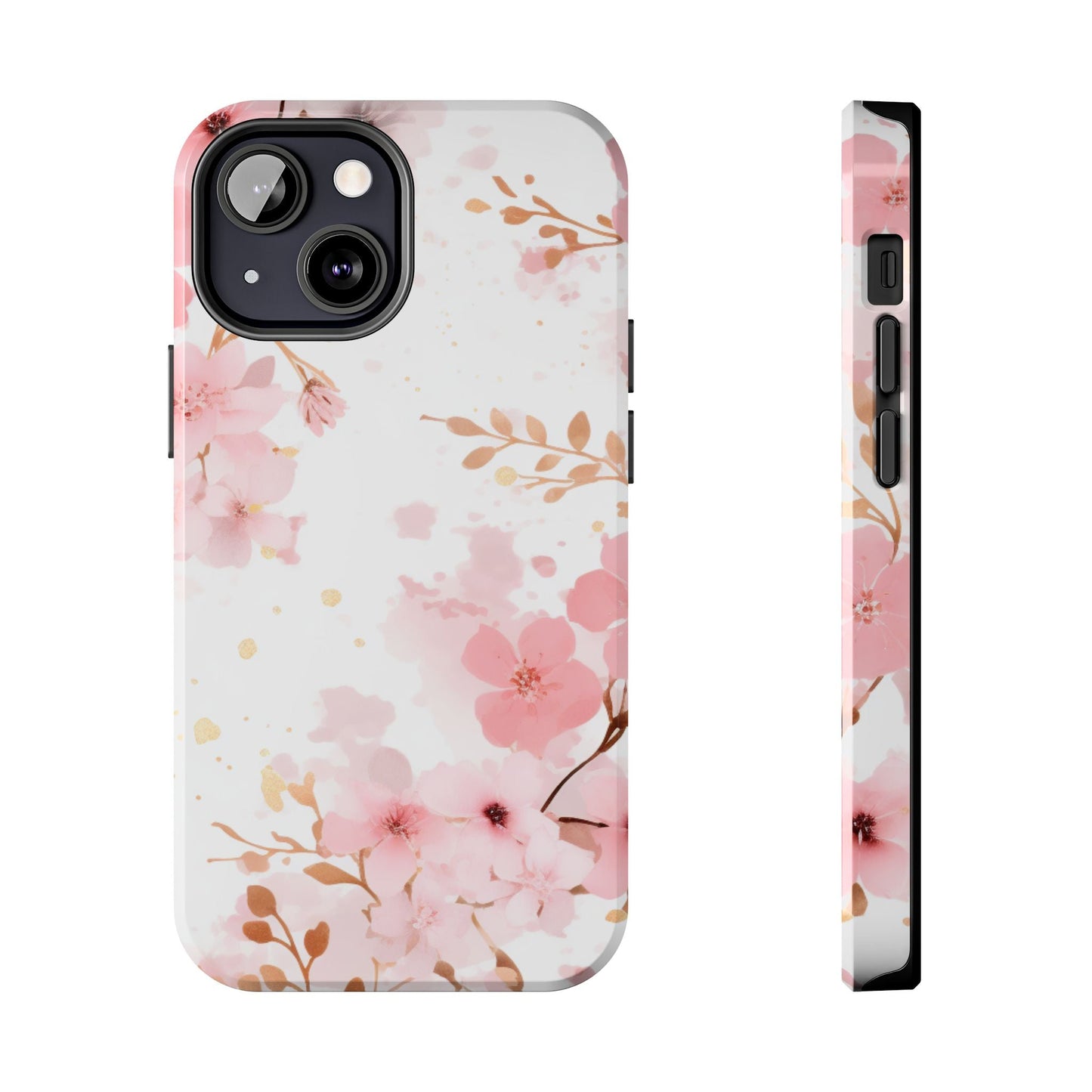 Soft Pink Cherry Blossom iPhone Case – Elegant Floral Design - BOGO Cases