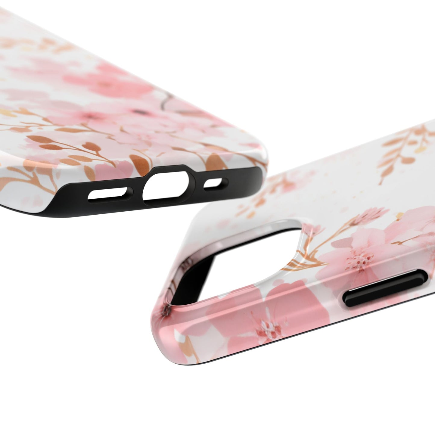 Soft Pink Cherry Blossom iPhone Case – Elegant Floral Design - BOGO Cases