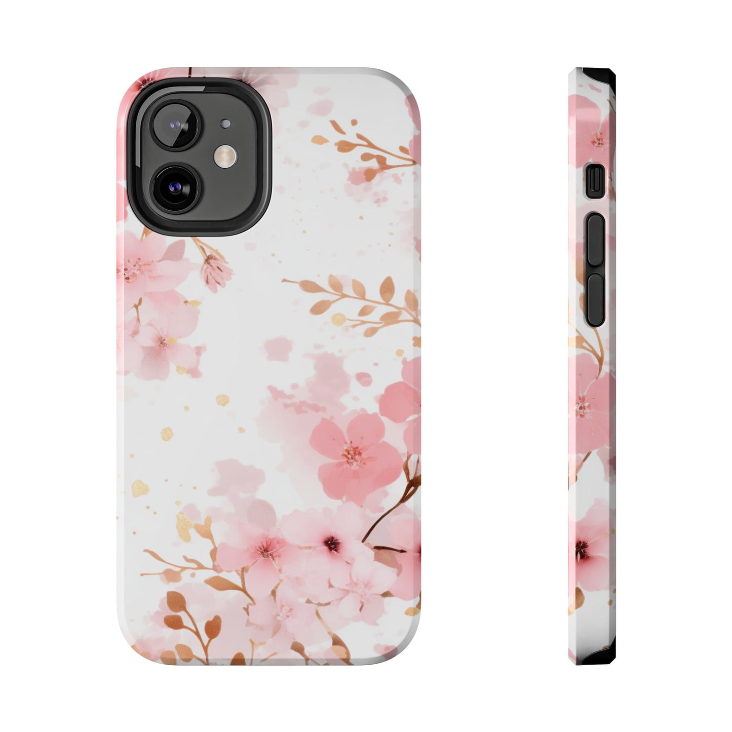 Soft Pink Cherry Blossom iPhone Case – Elegant Floral Design - BOGO Cases