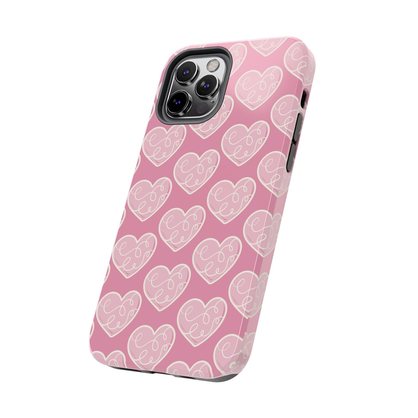 Soft Pink Hearts – iPhone Case - BOGO Cases