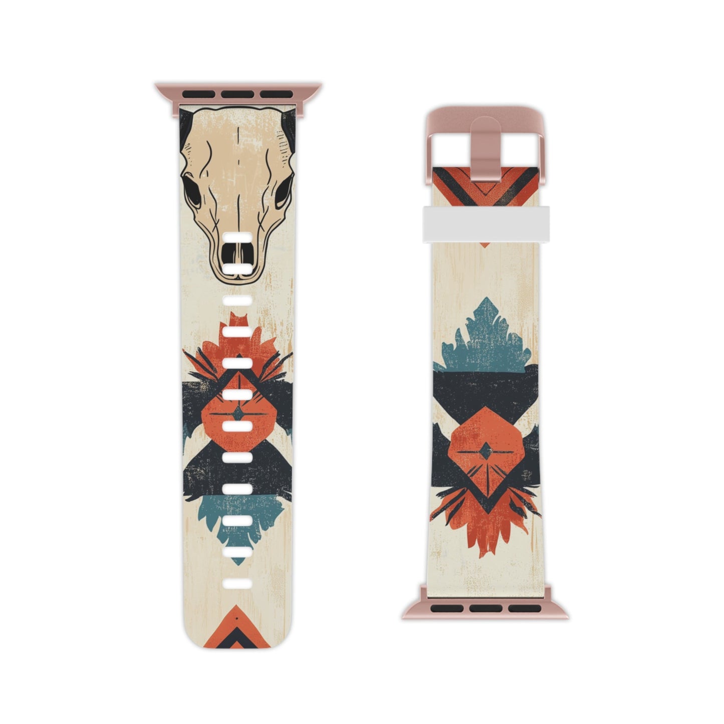 Southwestern Boho Skull Apple Watch Band | Rustic Chic Design - BOGO Cases