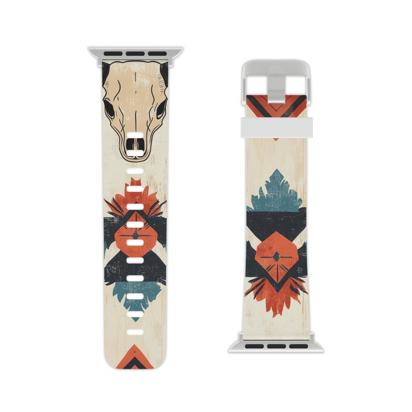 Southwestern Boho Skull Apple Watch Band | Rustic Chic Design - BOGO Cases