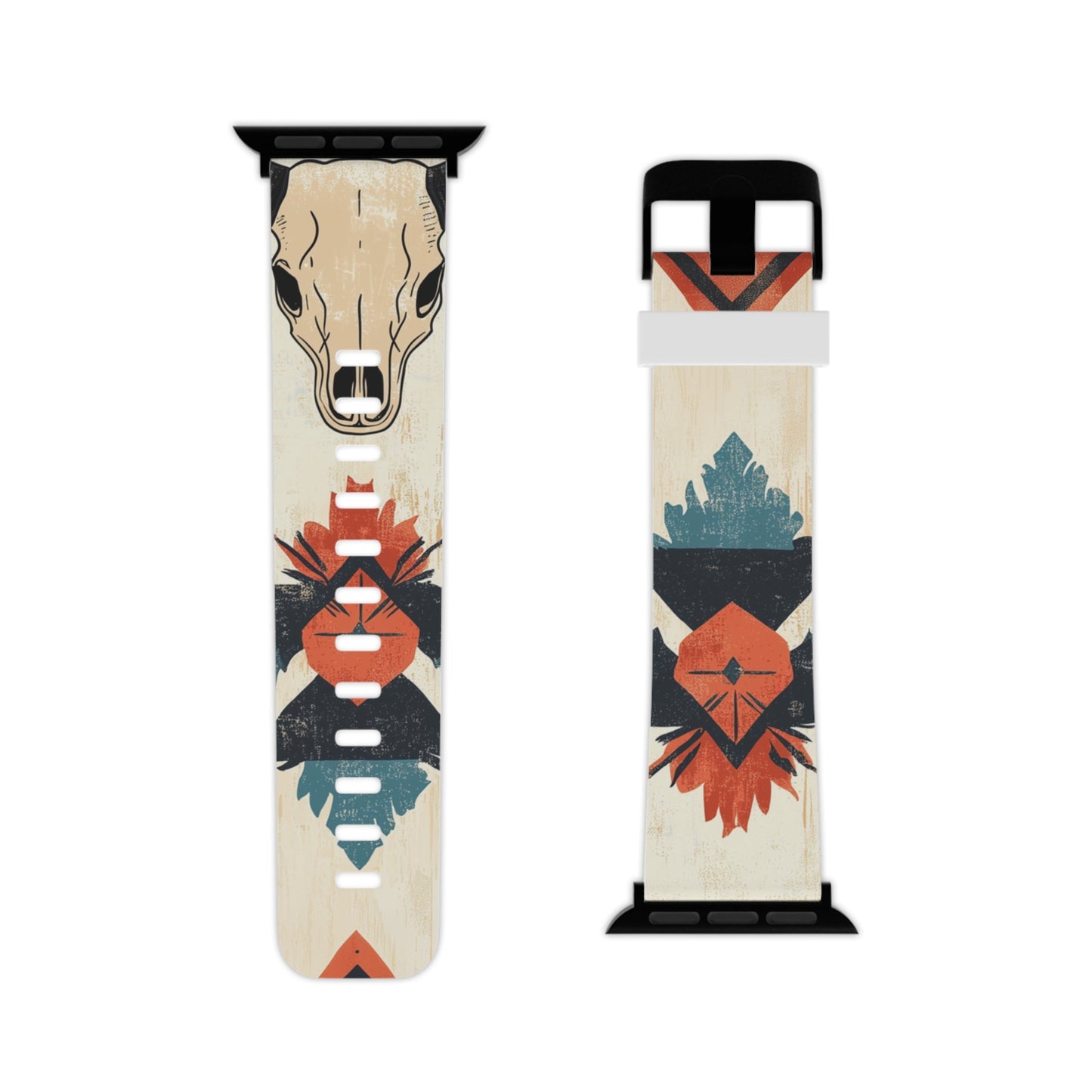 Southwestern Boho Skull Apple Watch Band | Rustic Chic Design - BOGO Cases