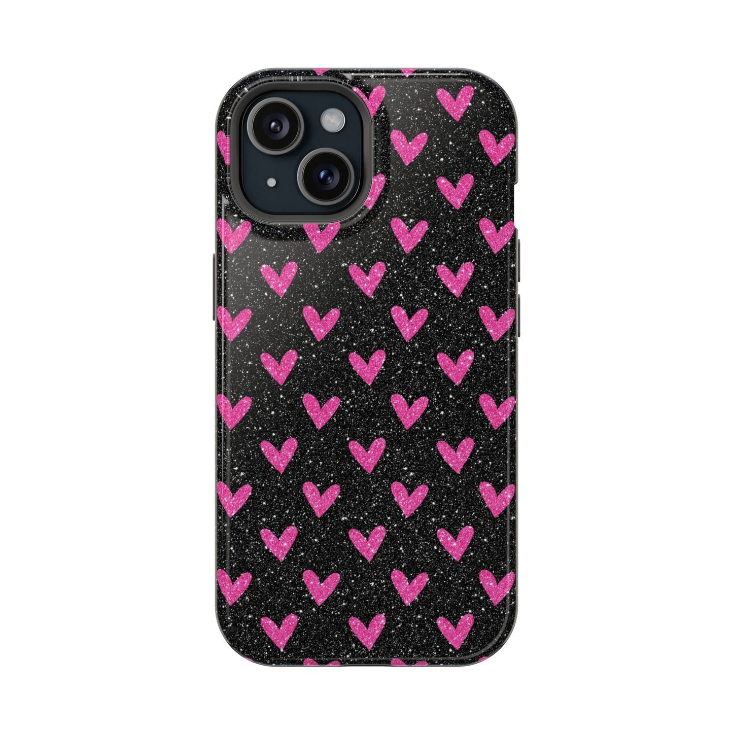 Sparkling Pink Hearts MagSafe Case - BOGO Cases