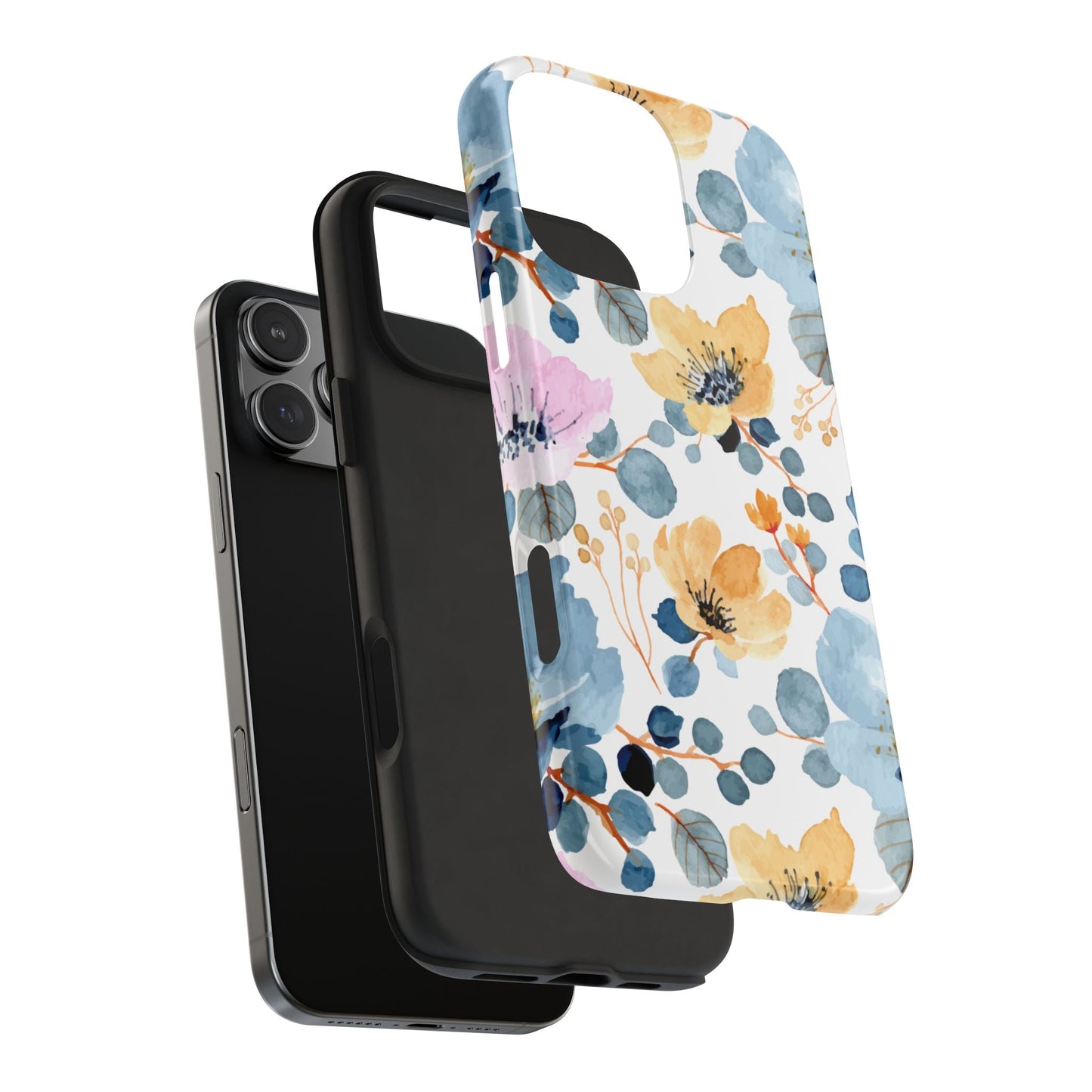 Spring Radiance – iPhone Series Case with Bright Watercolor Flowers - BOGO Cases