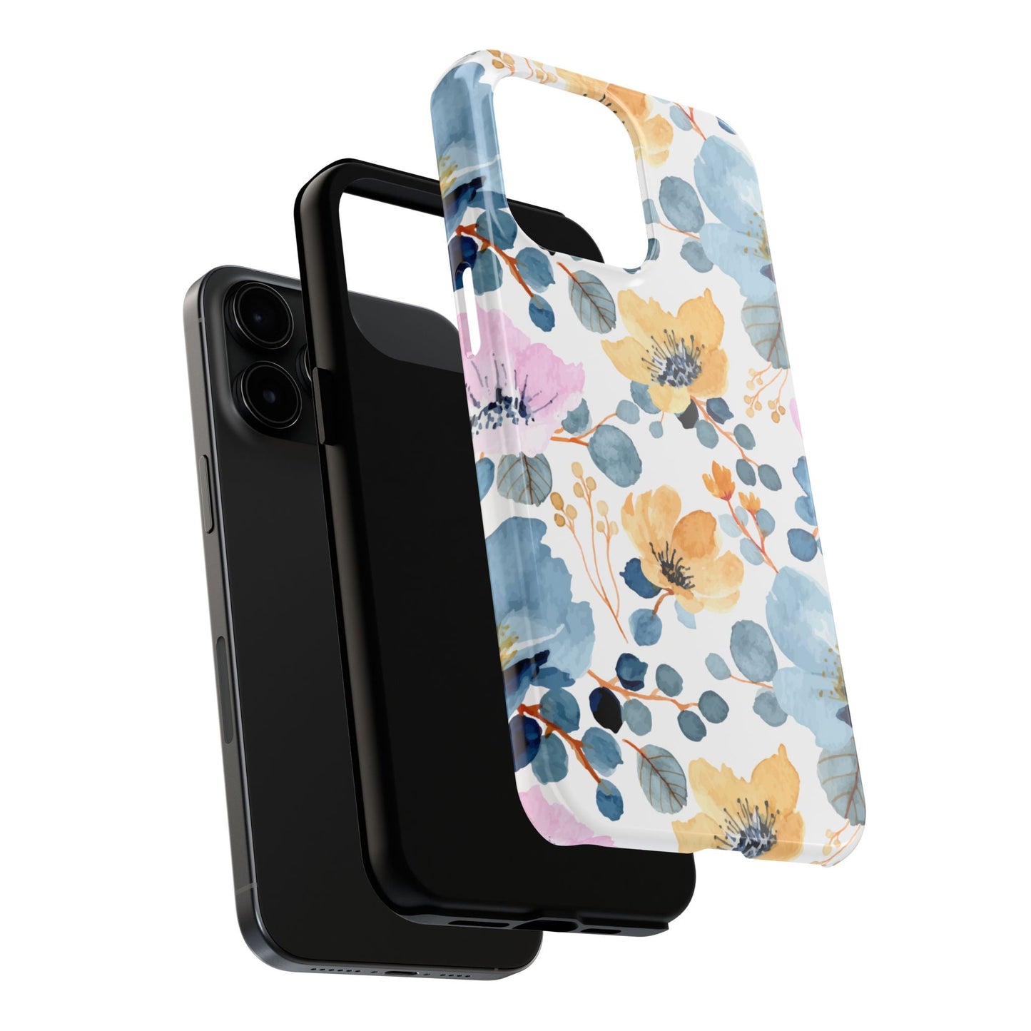 Spring Radiance – iPhone Series Case with Bright Watercolor Flowers - BOGO Cases