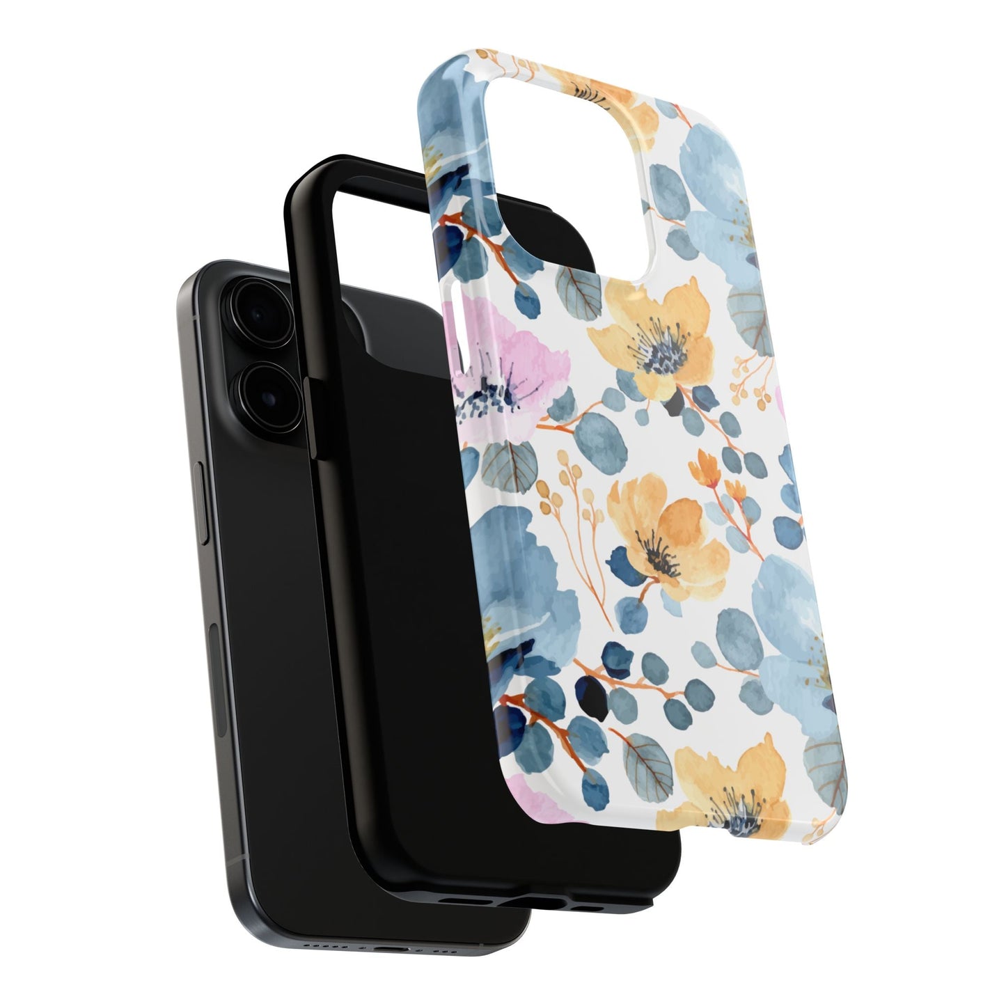 Spring Radiance – iPhone Series Case with Bright Watercolor Flowers - BOGO Cases
