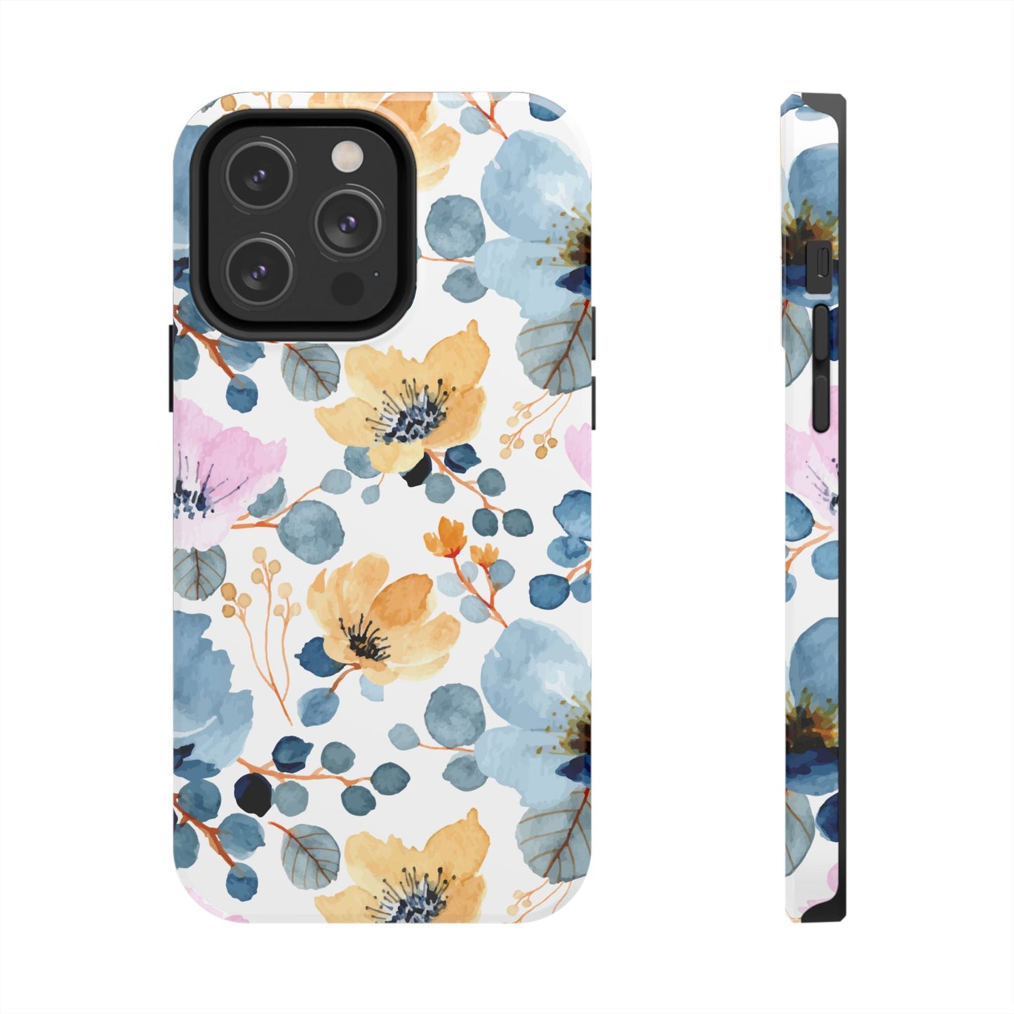 Spring Radiance – iPhone Series Case with Bright Watercolor Flowers - BOGO Cases