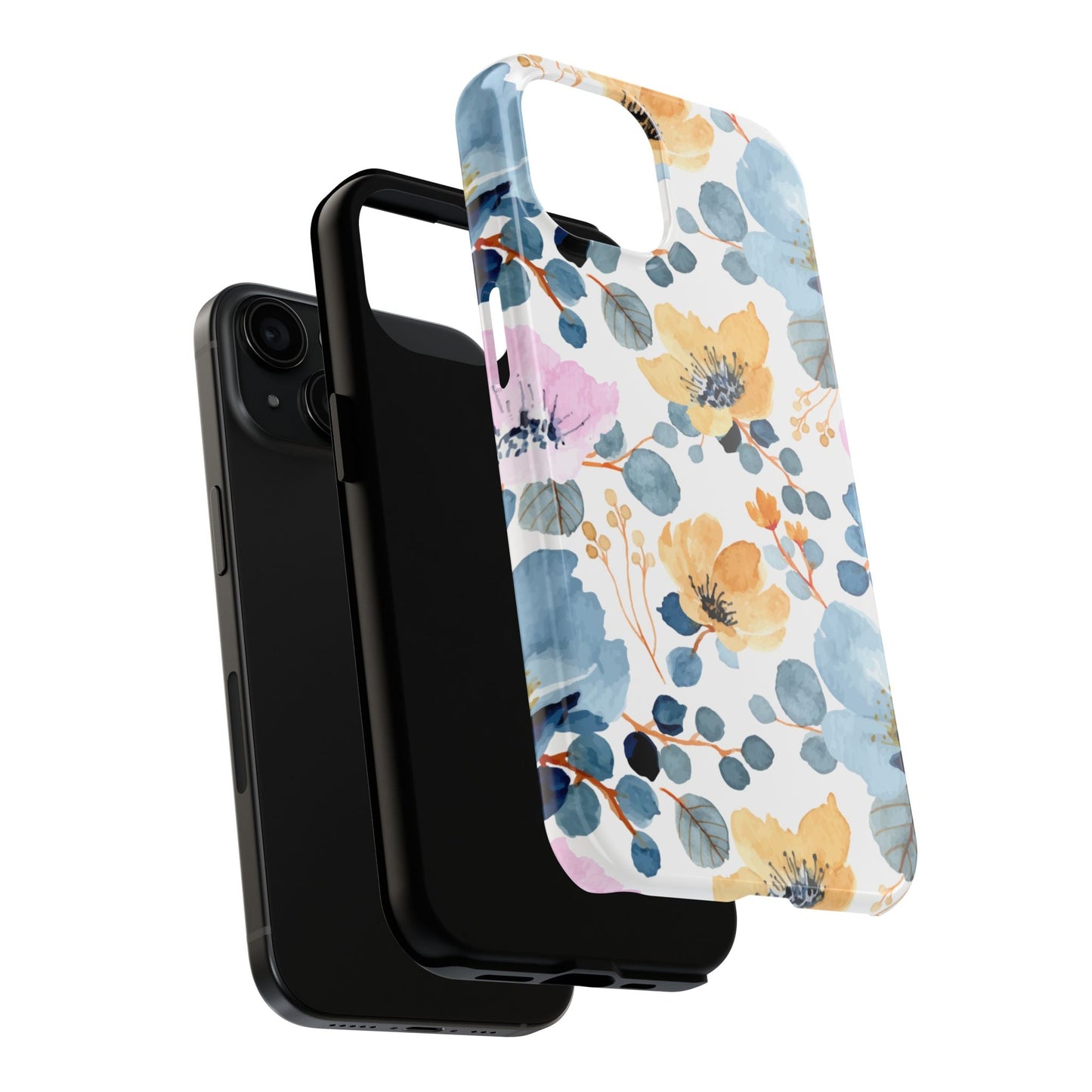 Spring Radiance – iPhone Series Case with Bright Watercolor Flowers - BOGO Cases