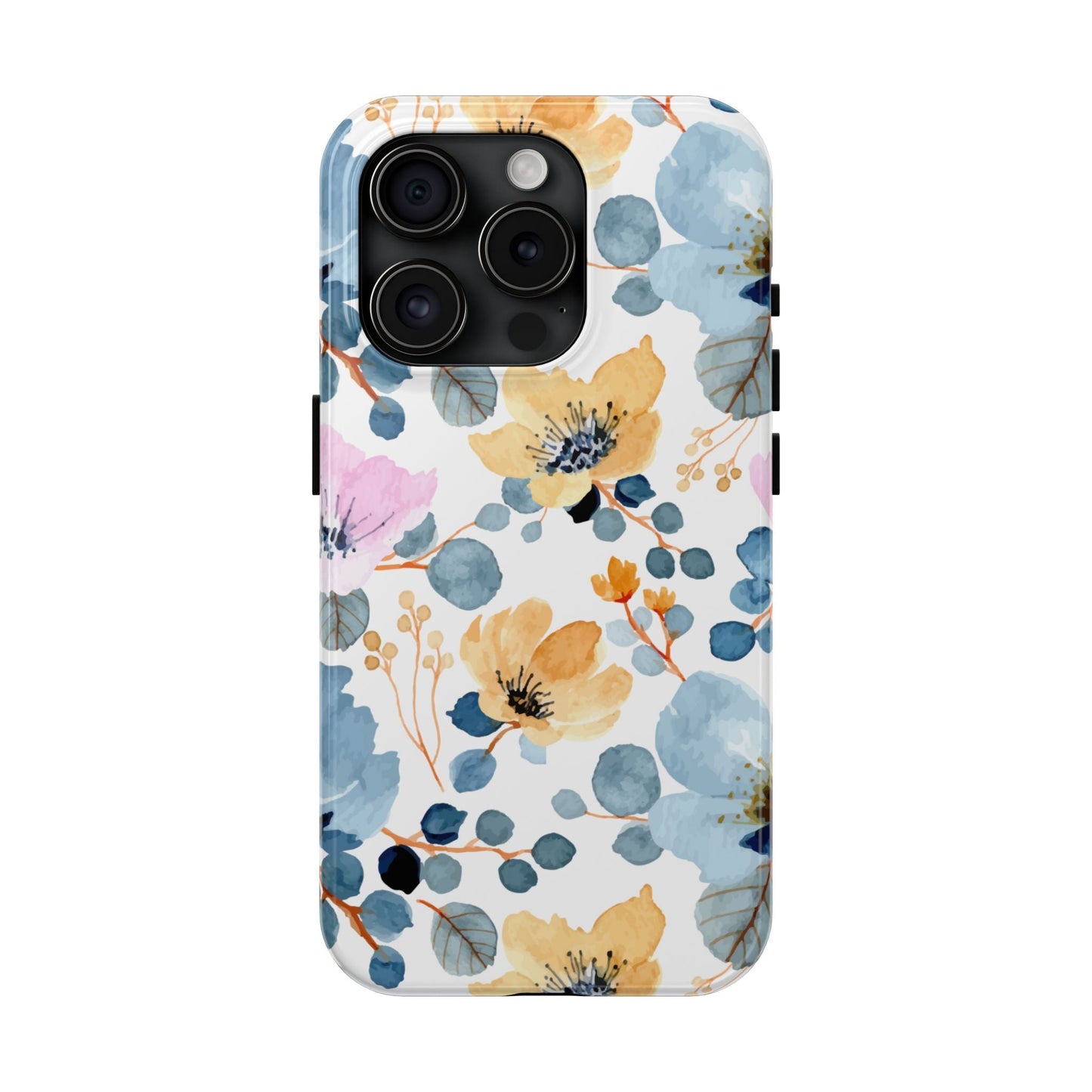 Spring Radiance – iPhone Series Case with Bright Watercolor Flowers - BOGO Cases