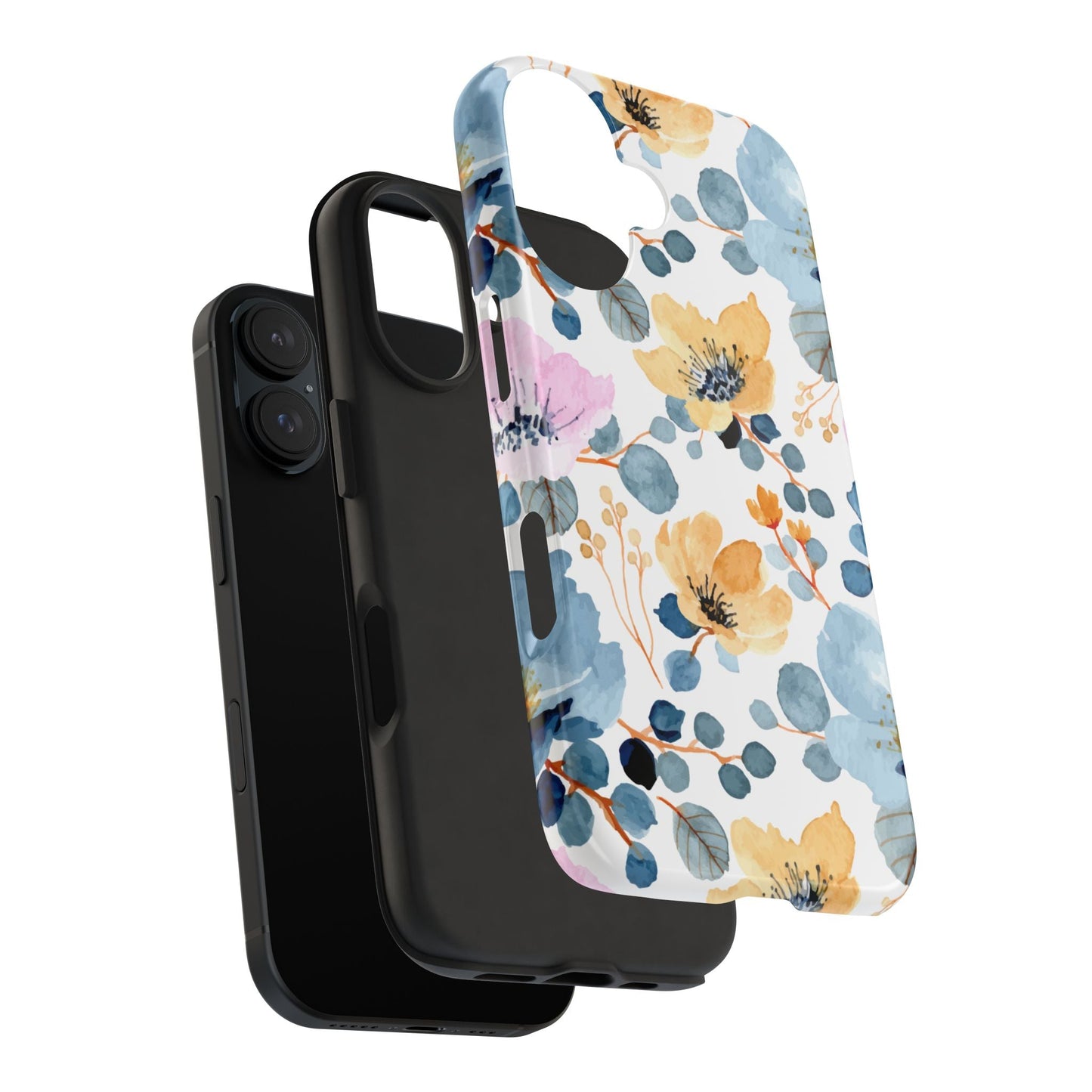 Spring Radiance – iPhone Series Case with Bright Watercolor Flowers - BOGO Cases