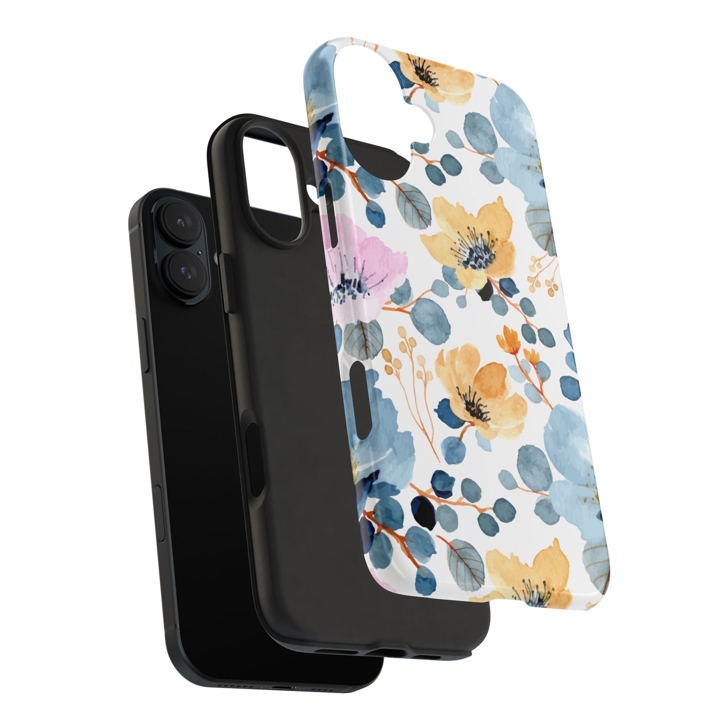 Spring Radiance – iPhone Series Case with Bright Watercolor Flowers - BOGO Cases