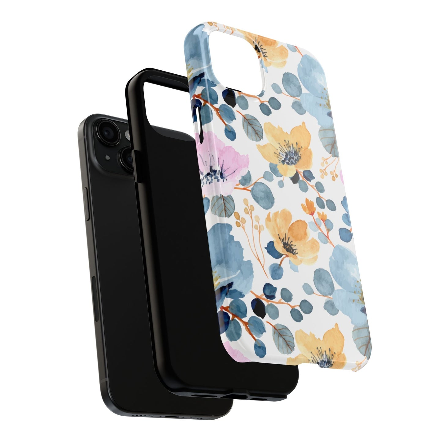Spring Radiance – iPhone Series Case with Bright Watercolor Flowers - BOGO Cases