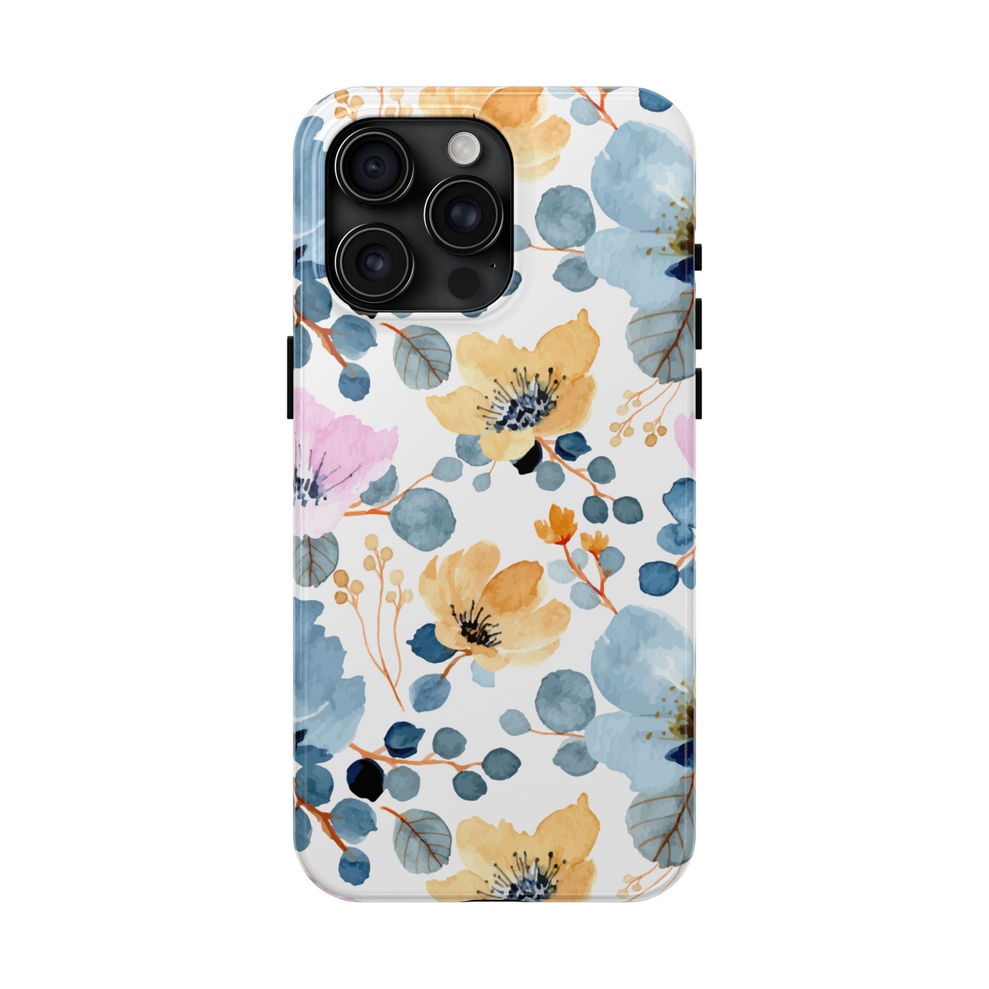 Spring Radiance – iPhone Series Case with Bright Watercolor Flowers - BOGO Cases