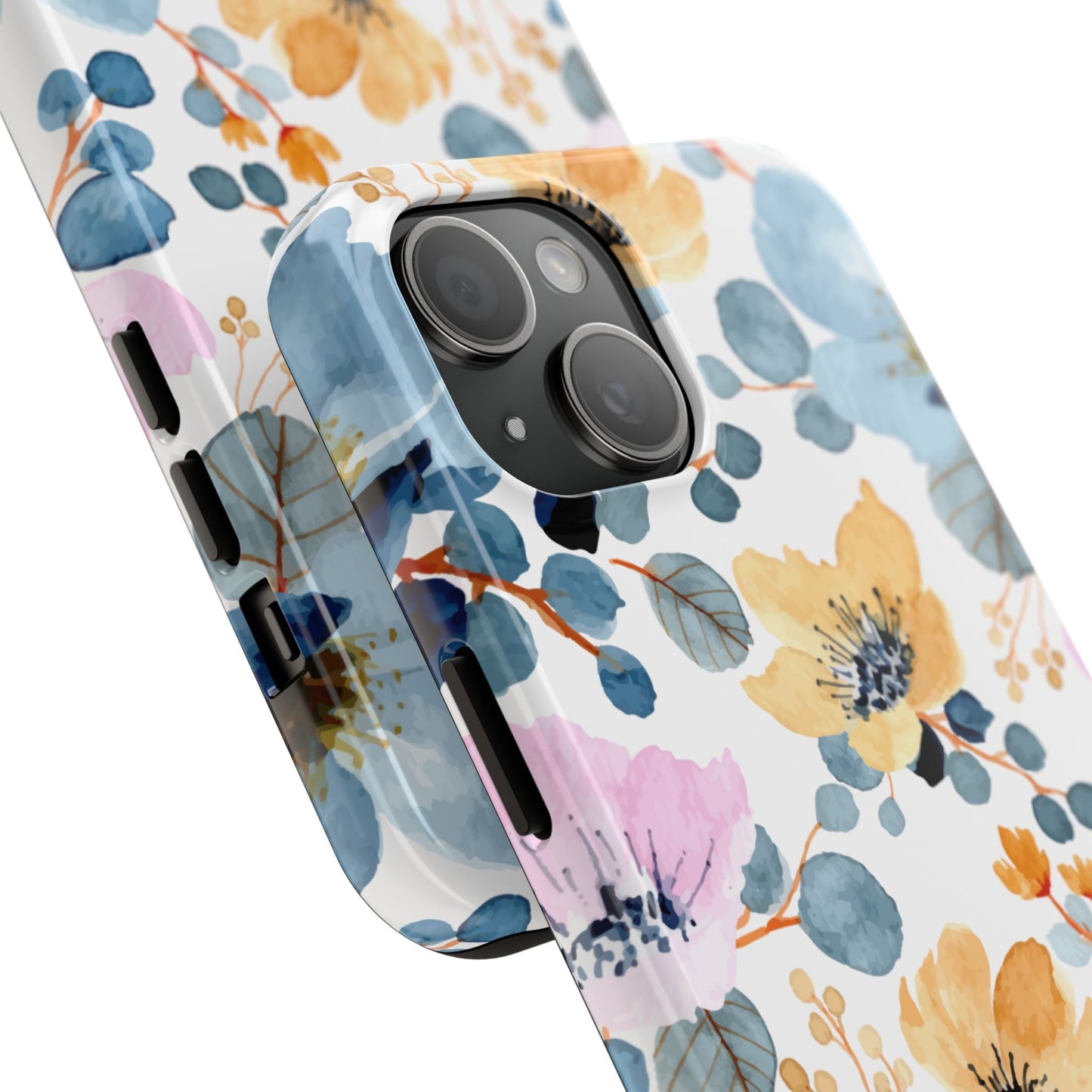 Spring Radiance – iPhone Series Case with Bright Watercolor Flowers - BOGO Cases
