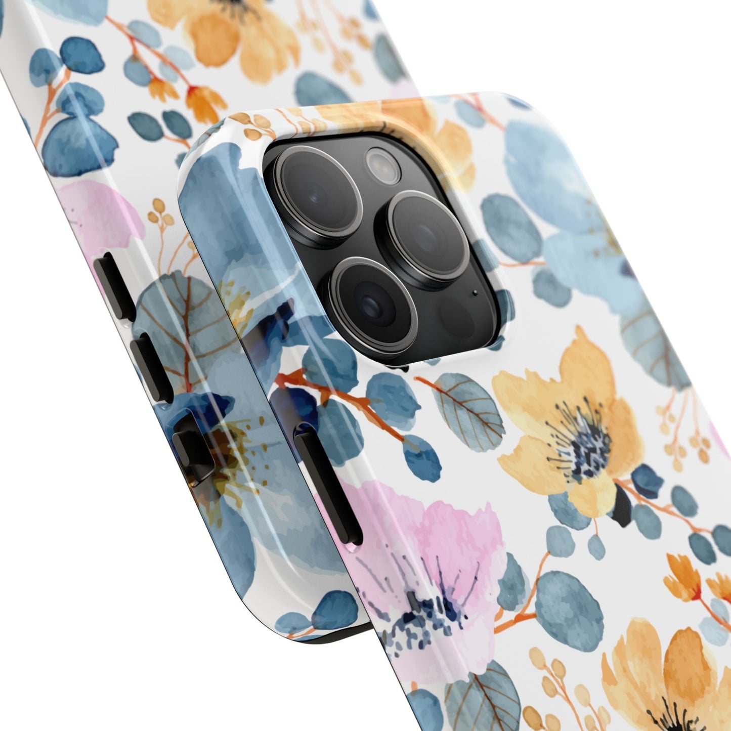 Spring Radiance – iPhone Series Case with Bright Watercolor Flowers - BOGO Cases