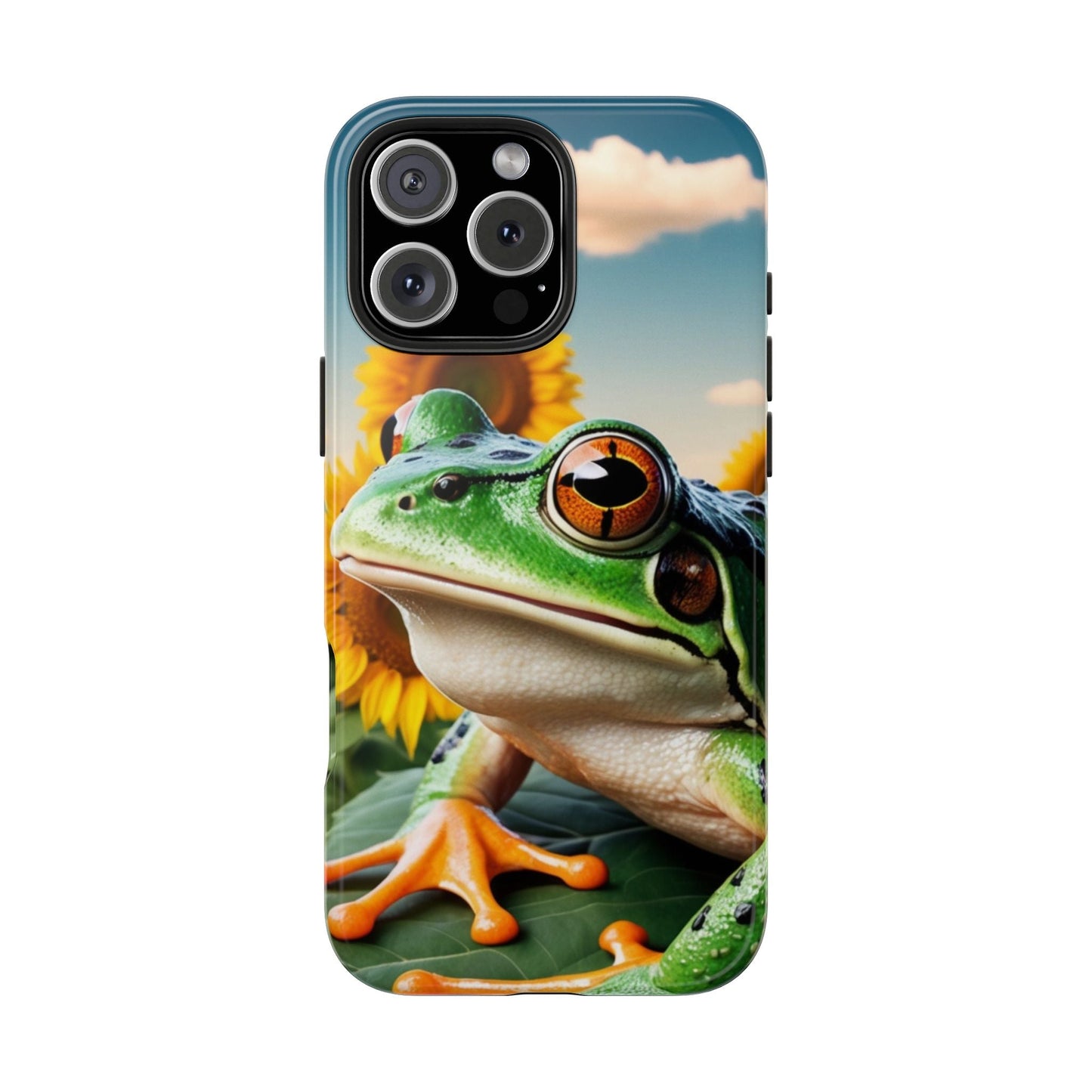 Sunflower Frog Aesthetic - iPhone Series Case - BOGO Cases