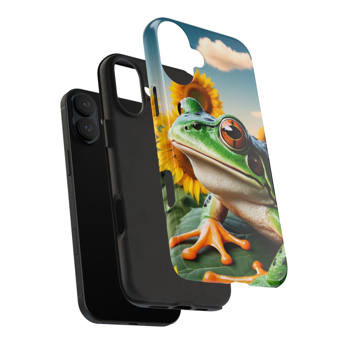 Sunflower Frog Aesthetic - iPhone Series Case - BOGO Cases