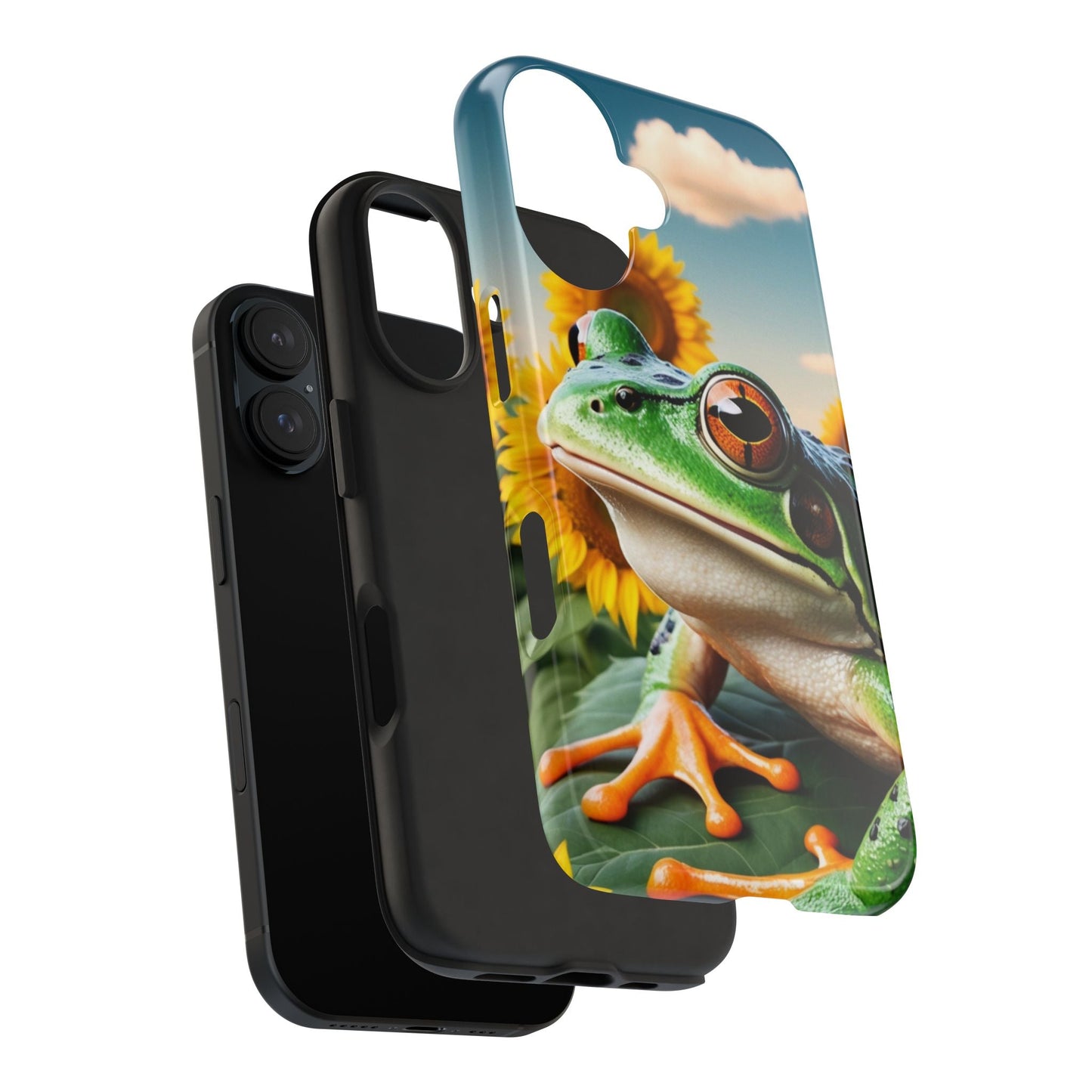 Sunflower Frog Aesthetic - iPhone Series Case - BOGO Cases