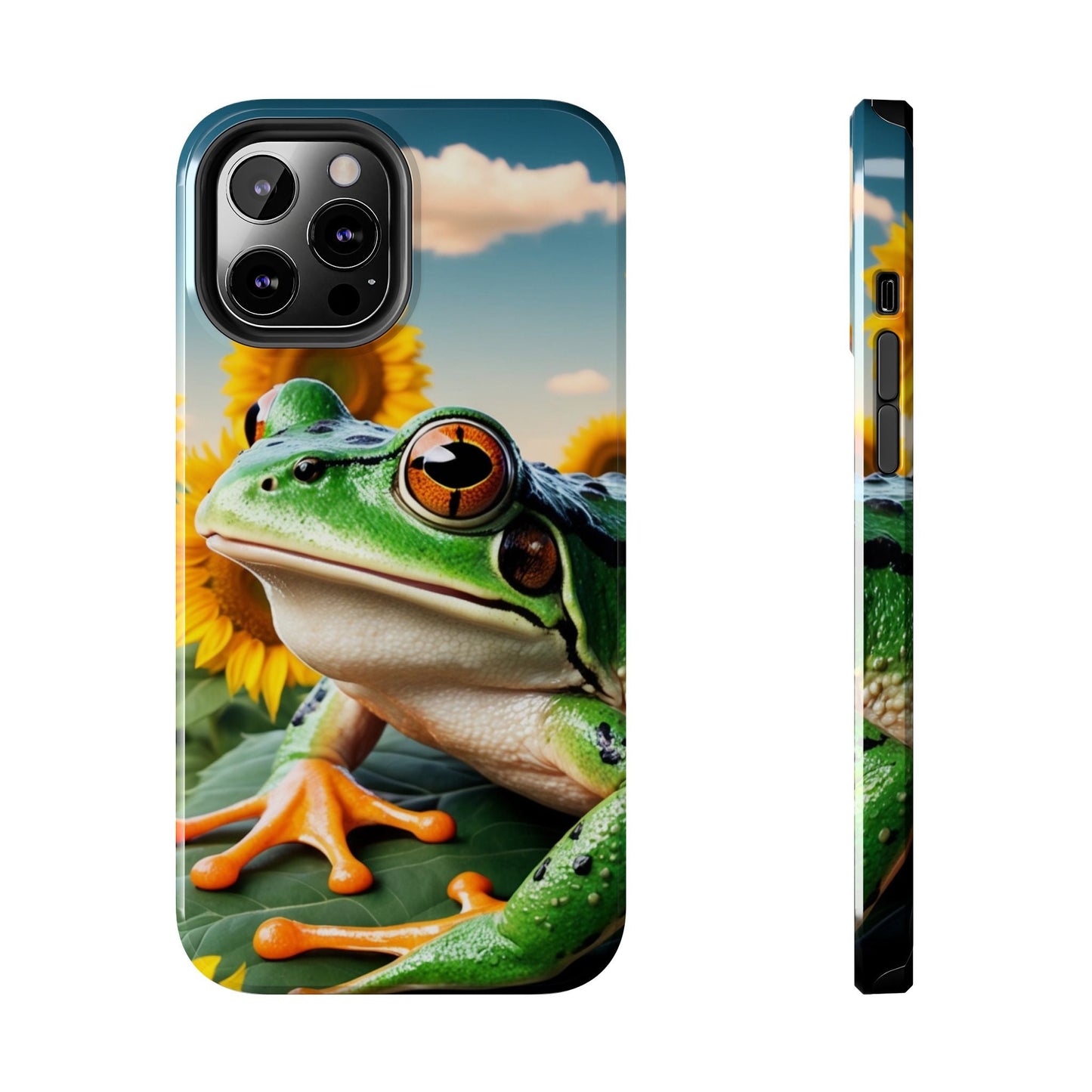 Sunflower Frog Aesthetic - iPhone Series Case - BOGO Cases