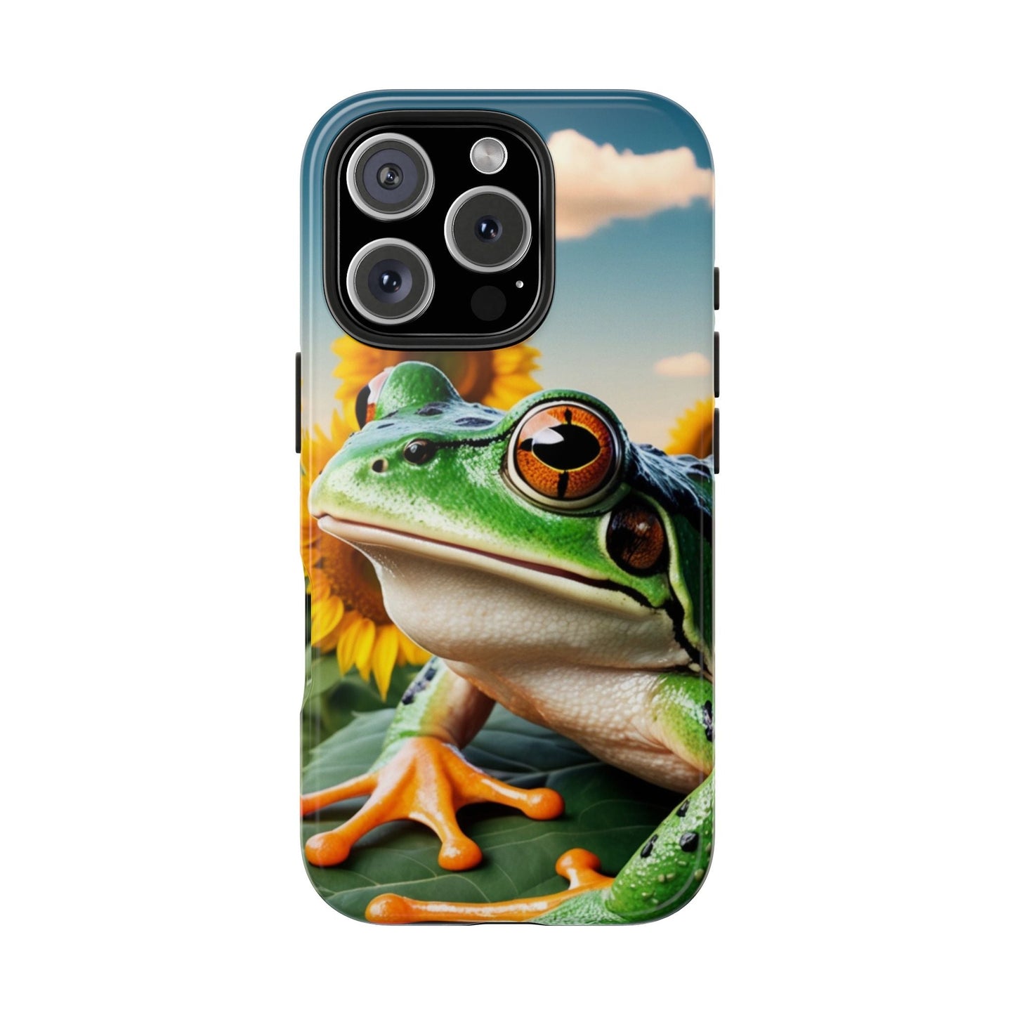 Sunflower Frog Aesthetic - iPhone Series Case - BOGO Cases