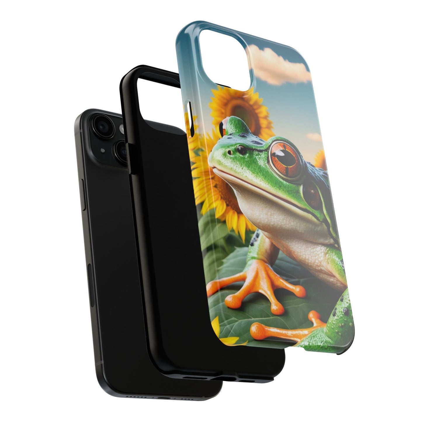 Sunflower Frog Aesthetic - iPhone Series Case - BOGO Cases