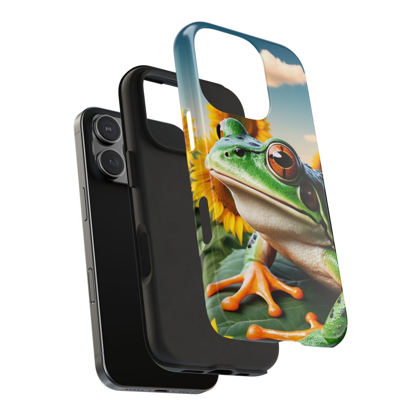 Sunflower Frog Aesthetic - iPhone Series Case - BOGO Cases