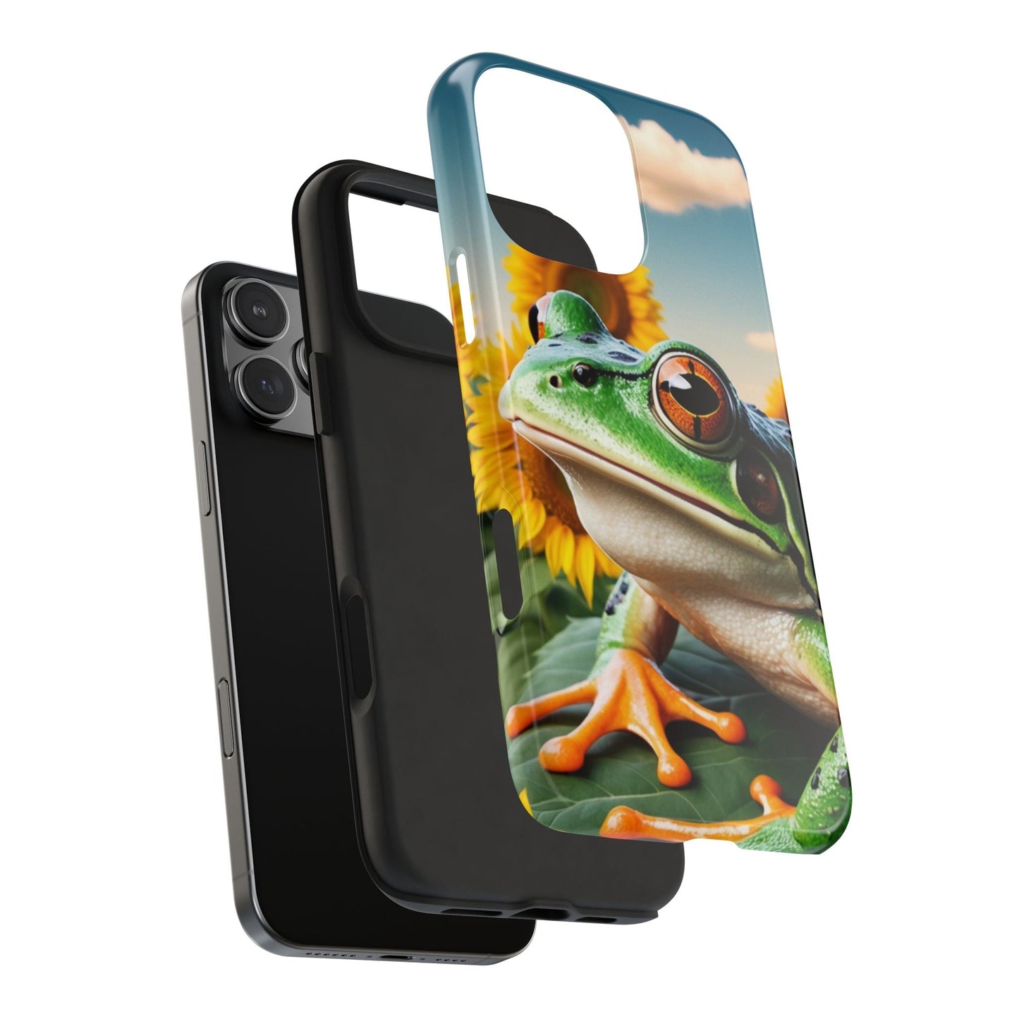 Sunflower Frog Aesthetic - iPhone Series Case - BOGO Cases