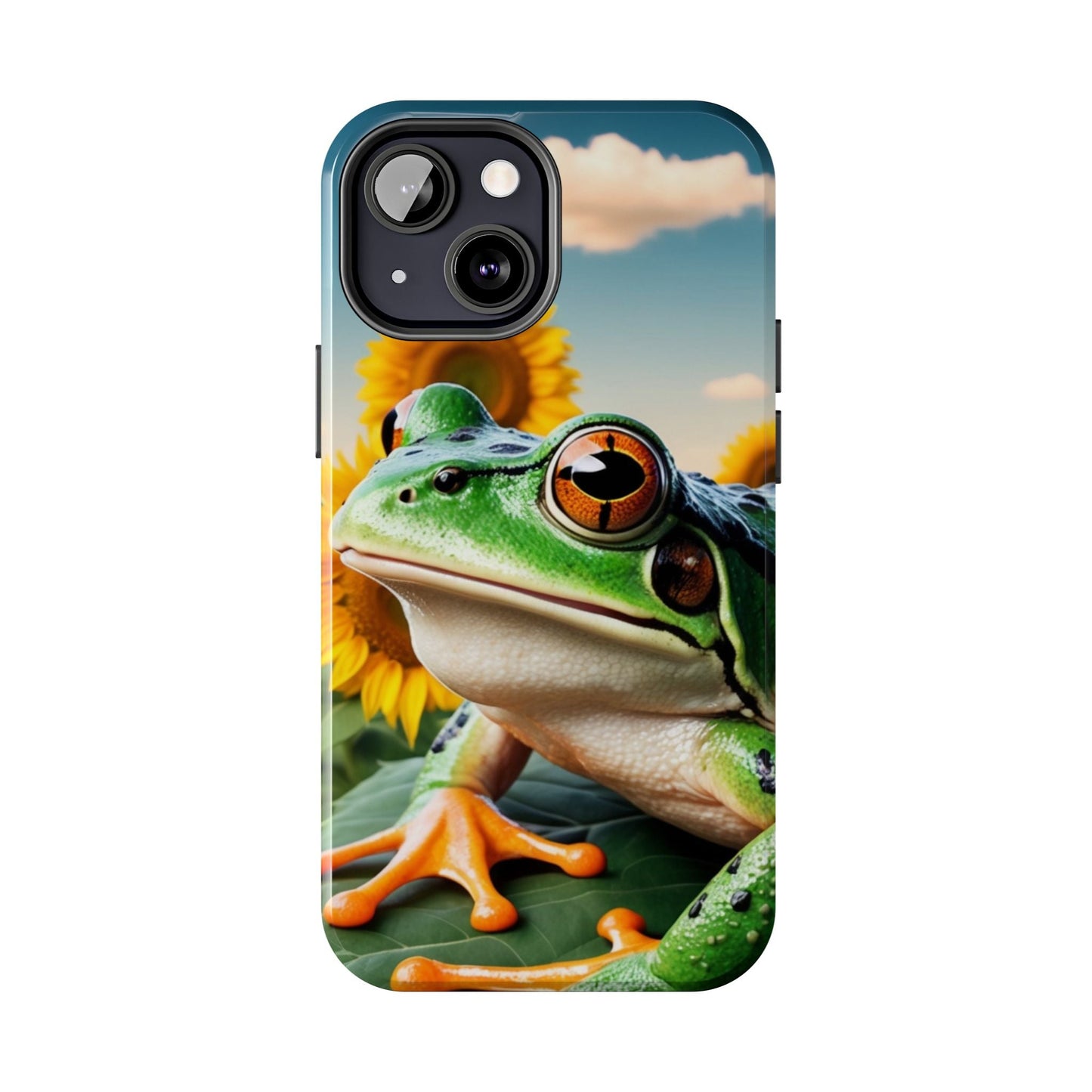 Sunflower Frog Aesthetic - iPhone Series Case - BOGO Cases