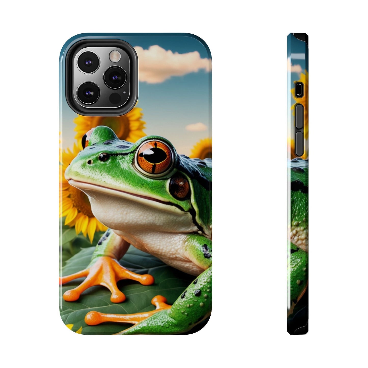 Sunflower Frog Aesthetic - iPhone Series Case - BOGO Cases