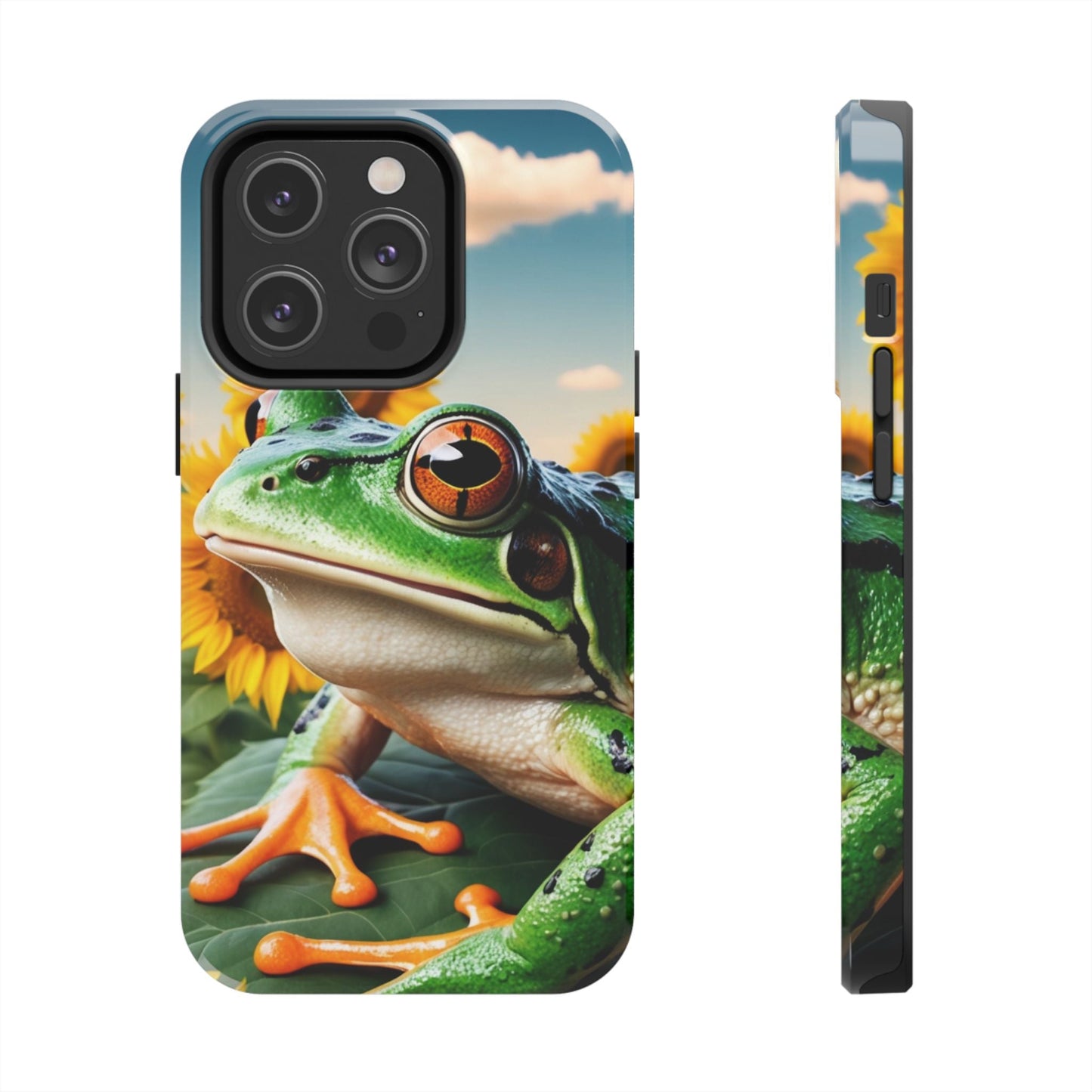 Sunflower Frog Aesthetic - iPhone Series Case - BOGO Cases