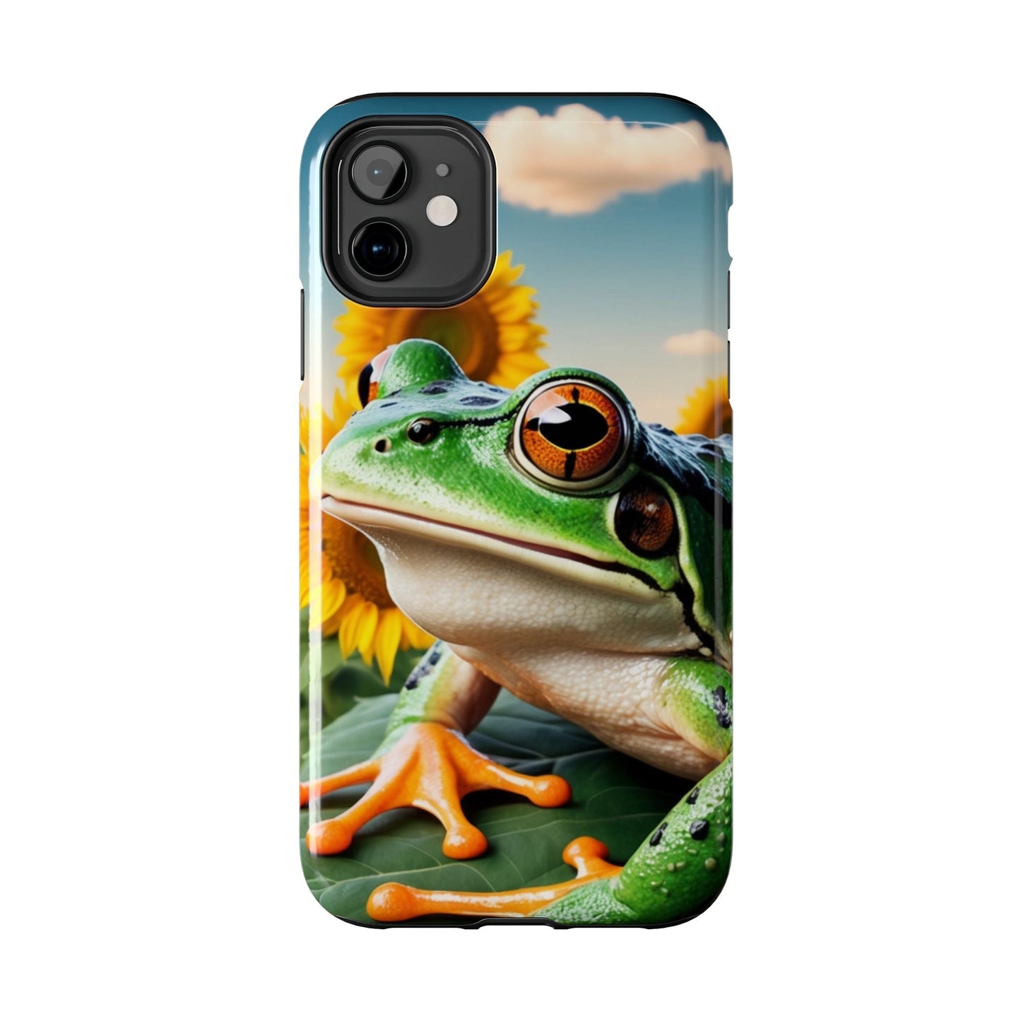 Sunflower Frog Aesthetic - iPhone Series Case - BOGO Cases