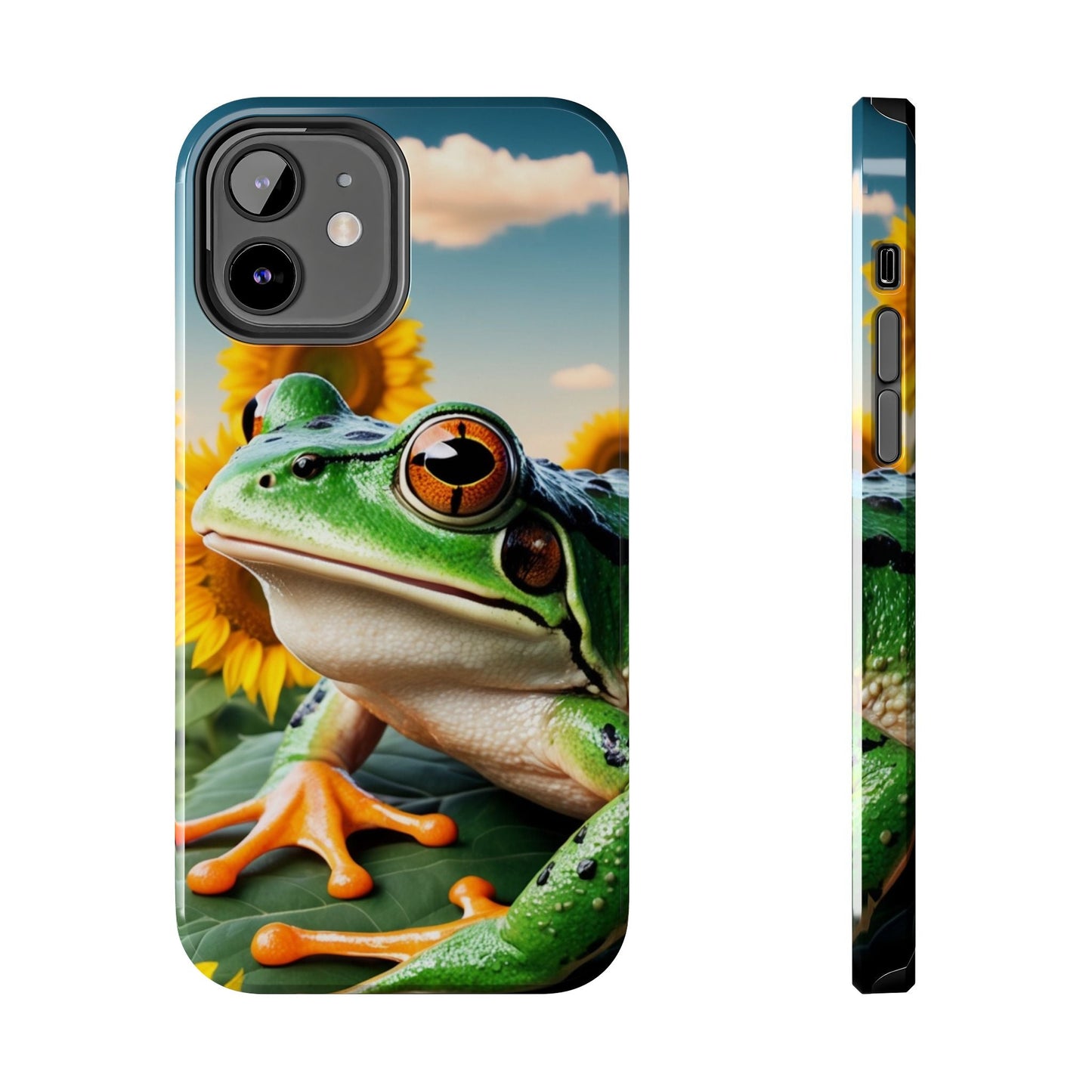 Sunflower Frog Aesthetic - iPhone Series Case - BOGO Cases