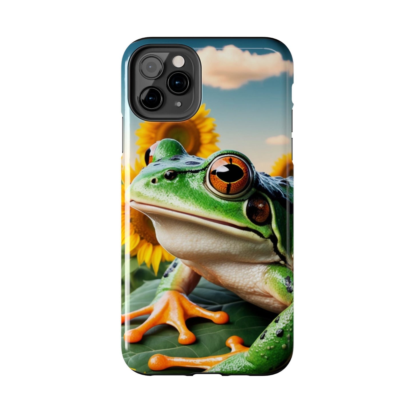 Sunflower Frog Aesthetic - iPhone Series Case - BOGO Cases