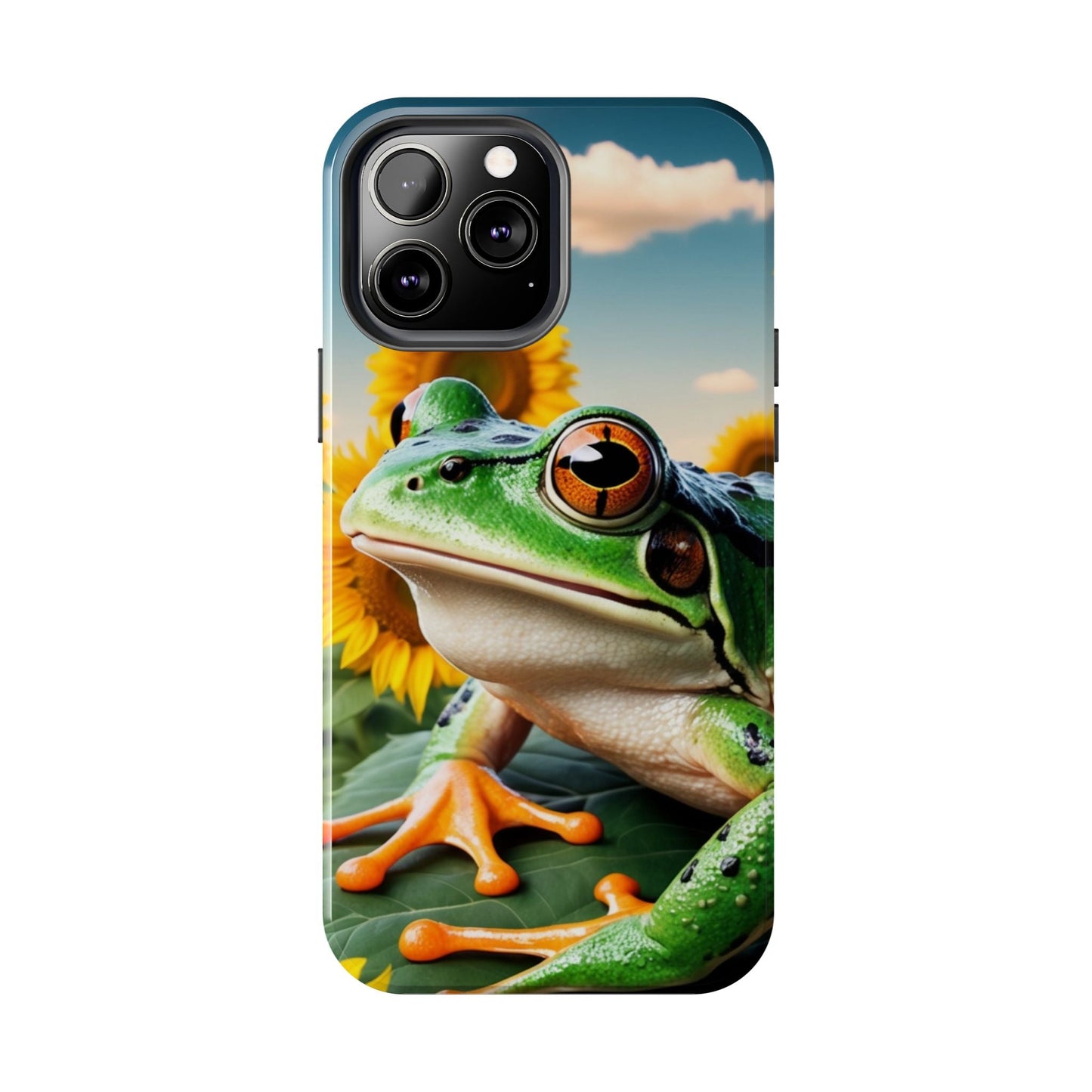 Sunflower Frog Aesthetic - iPhone Series Case - BOGO Cases