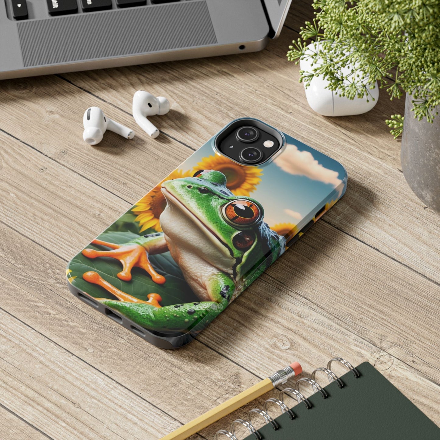 Sunflower Frog Aesthetic - iPhone Series Case - BOGO Cases