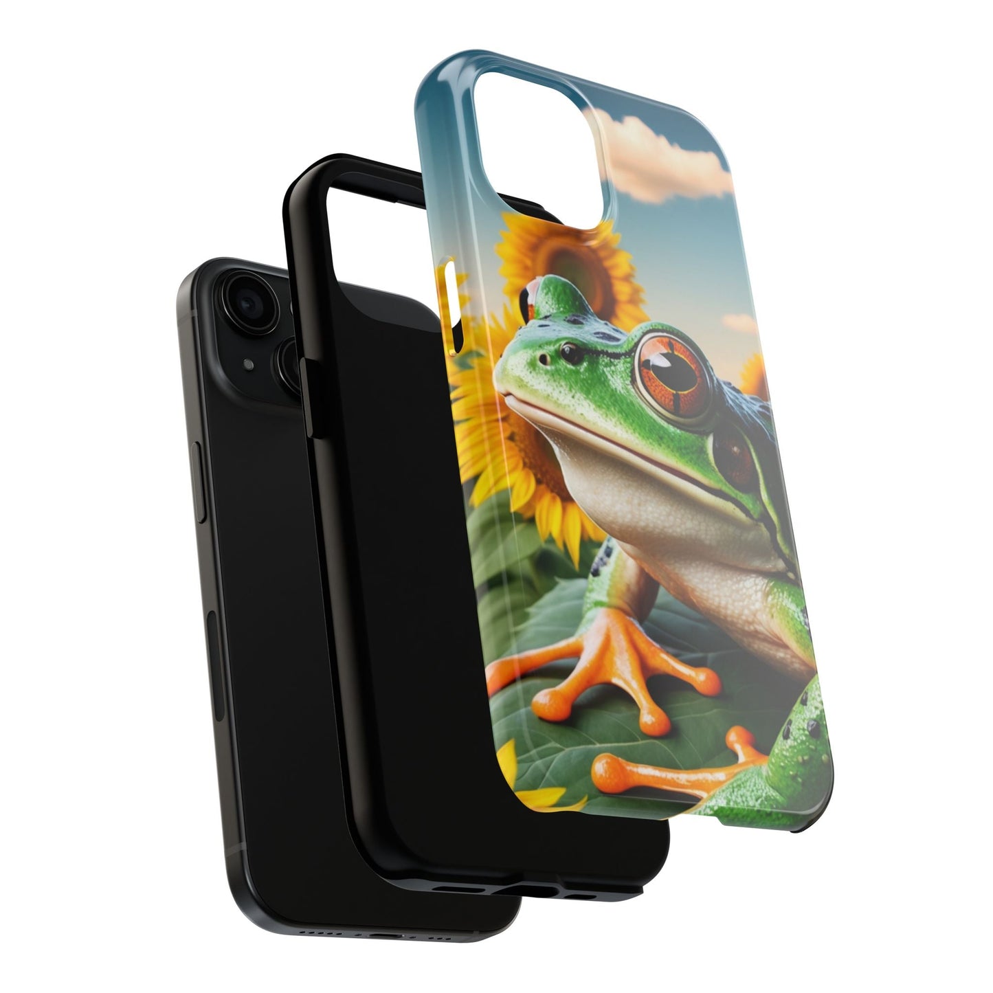 Sunflower Frog Aesthetic - iPhone Series Case - BOGO Cases