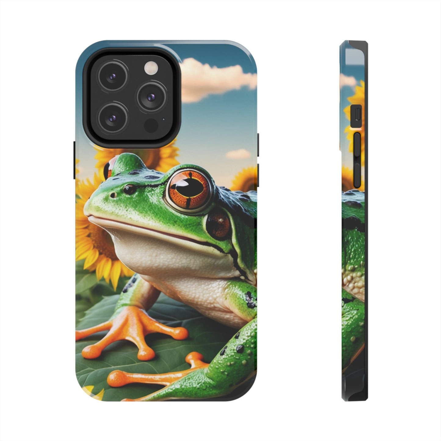 Sunflower Frog Aesthetic - iPhone Series Case - BOGO Cases
