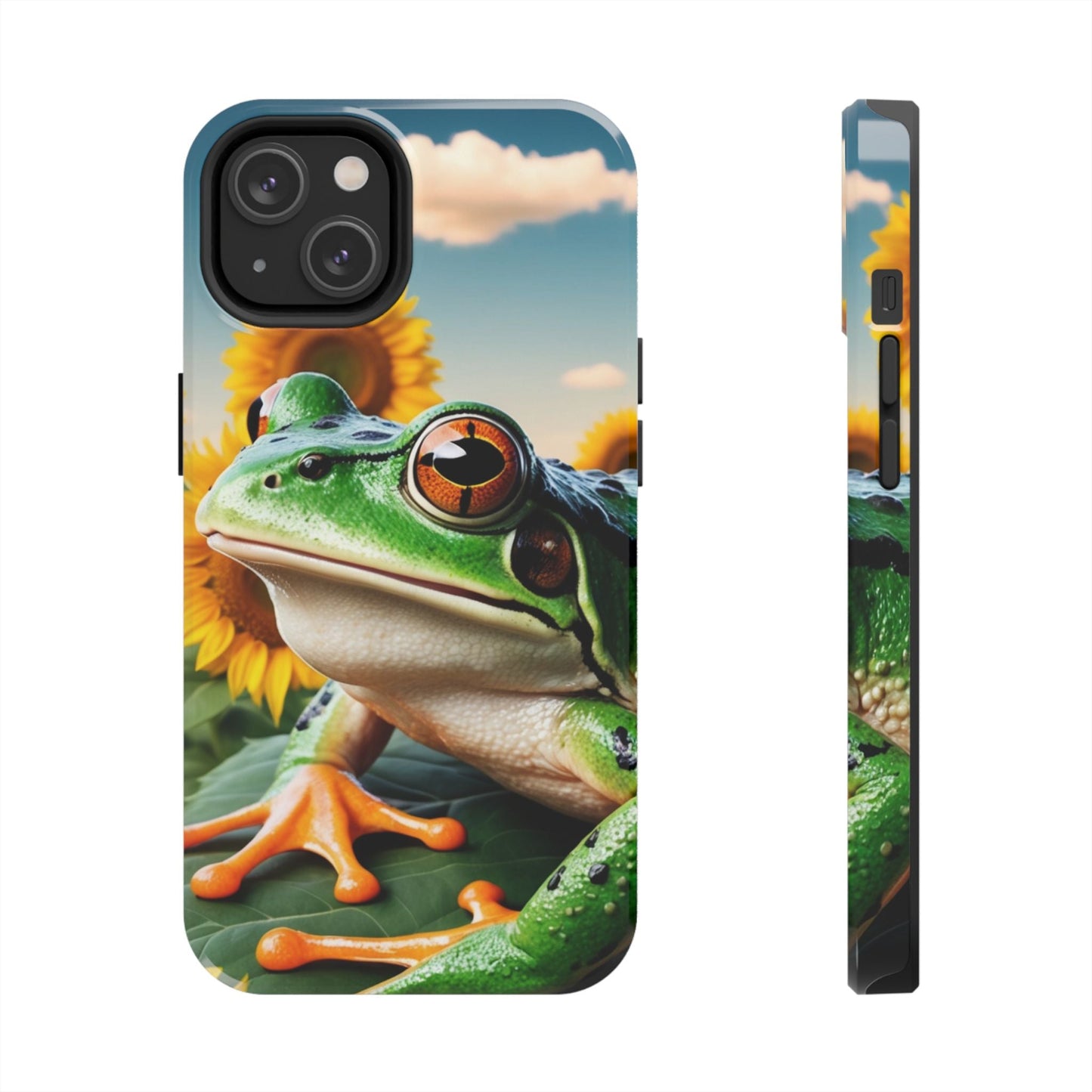 Sunflower Frog Aesthetic - iPhone Series Case - BOGO Cases