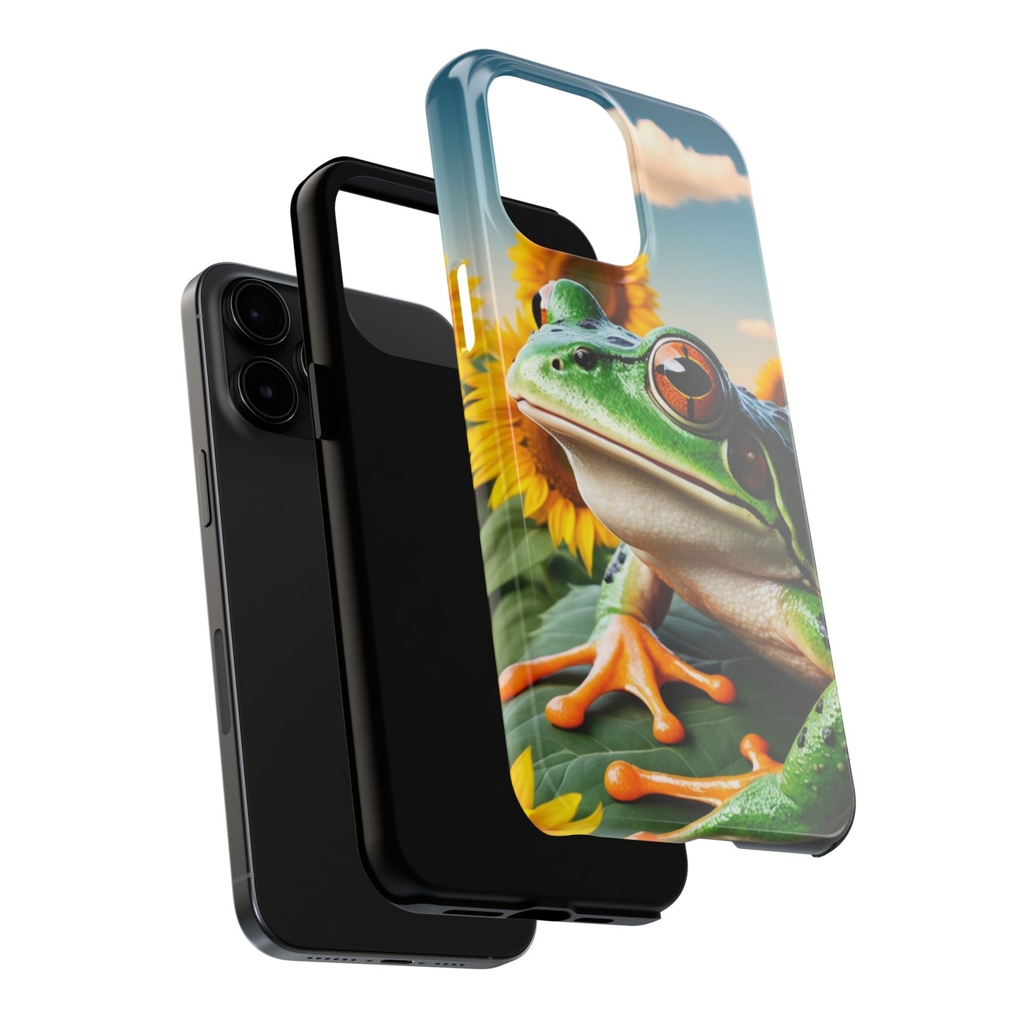 Sunflower Frog Aesthetic - iPhone Series Case - BOGO Cases