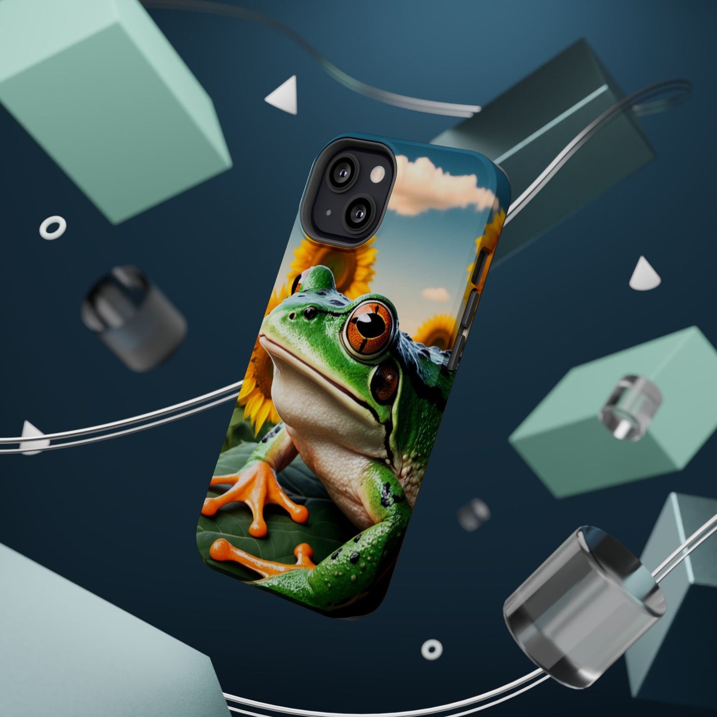 Sunflower Frog Aesthetic - MagSafe iPhone Case - BOGO Cases