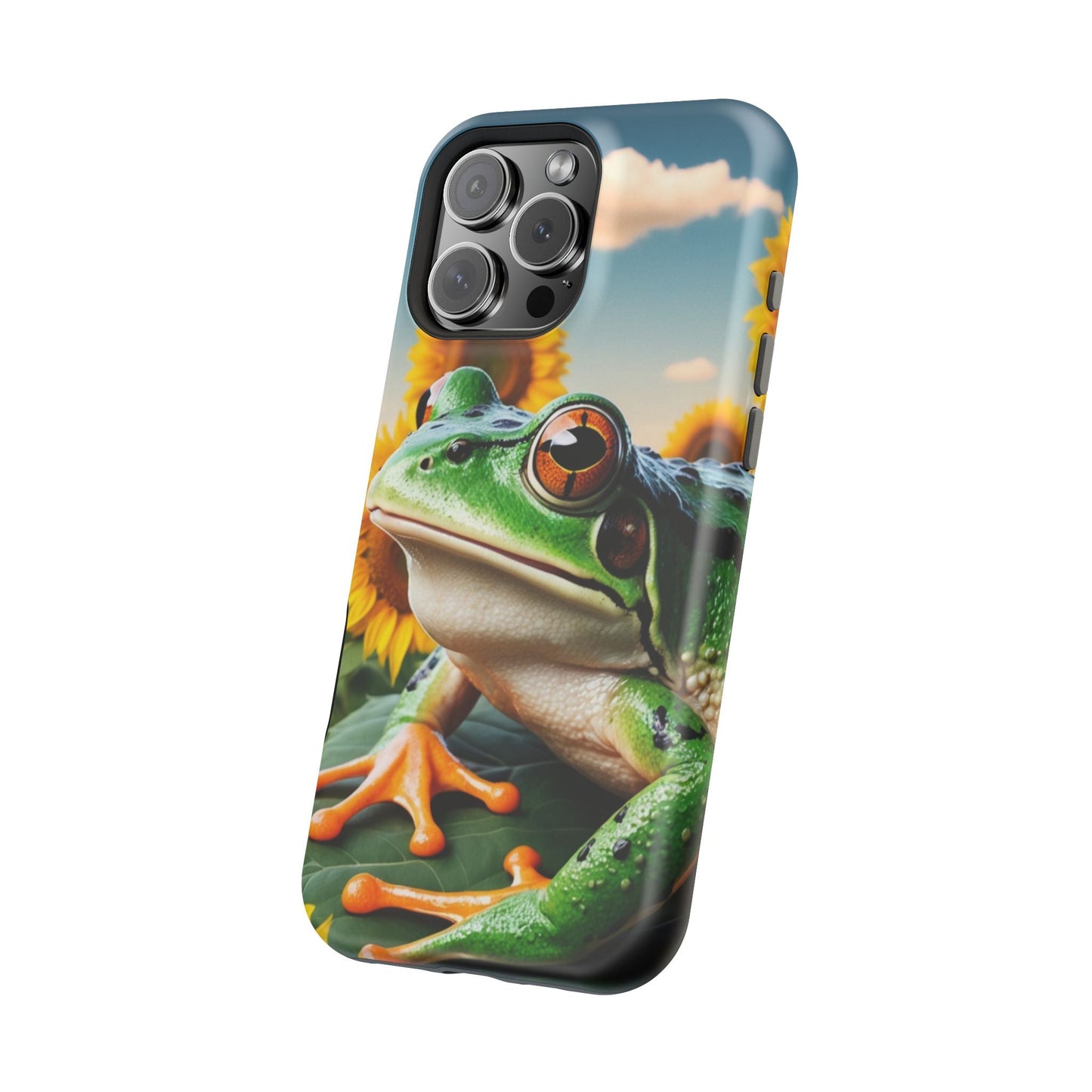Sunflower Frog Aesthetic - MagSafe iPhone Case - BOGO Cases