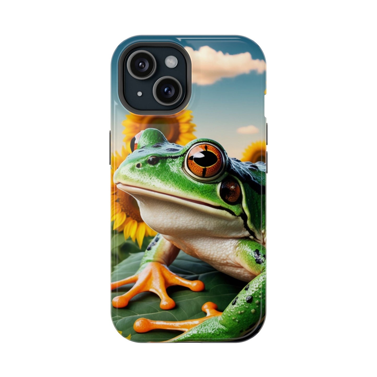 Sunflower Frog Aesthetic - MagSafe iPhone Case - BOGO Cases
