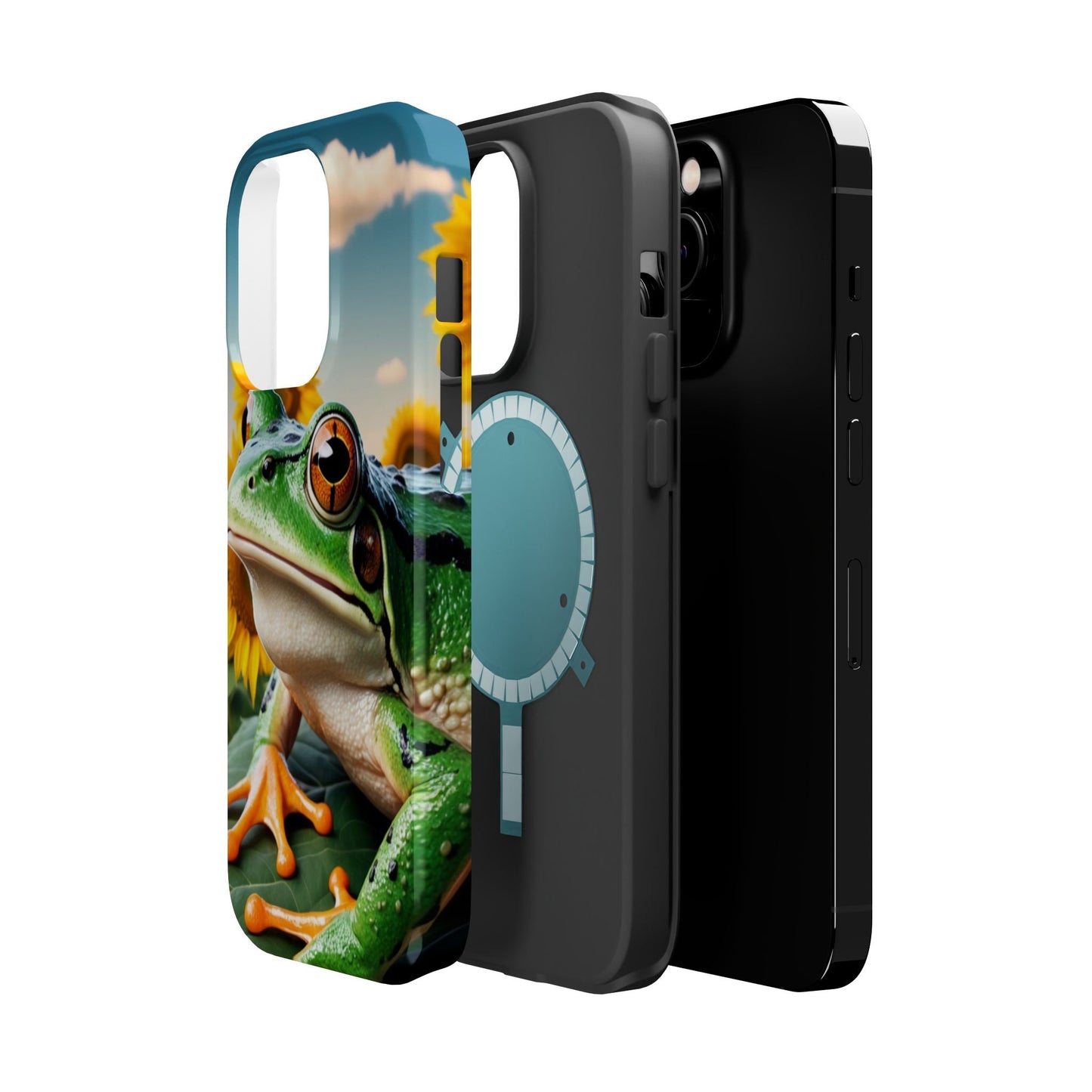 Sunflower Frog Aesthetic - MagSafe iPhone Case - BOGO Cases